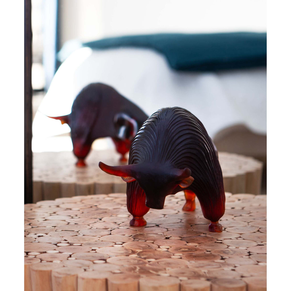 Daum Zebu By Xavier Carnoy 1000ex Sculpture, alternate view
