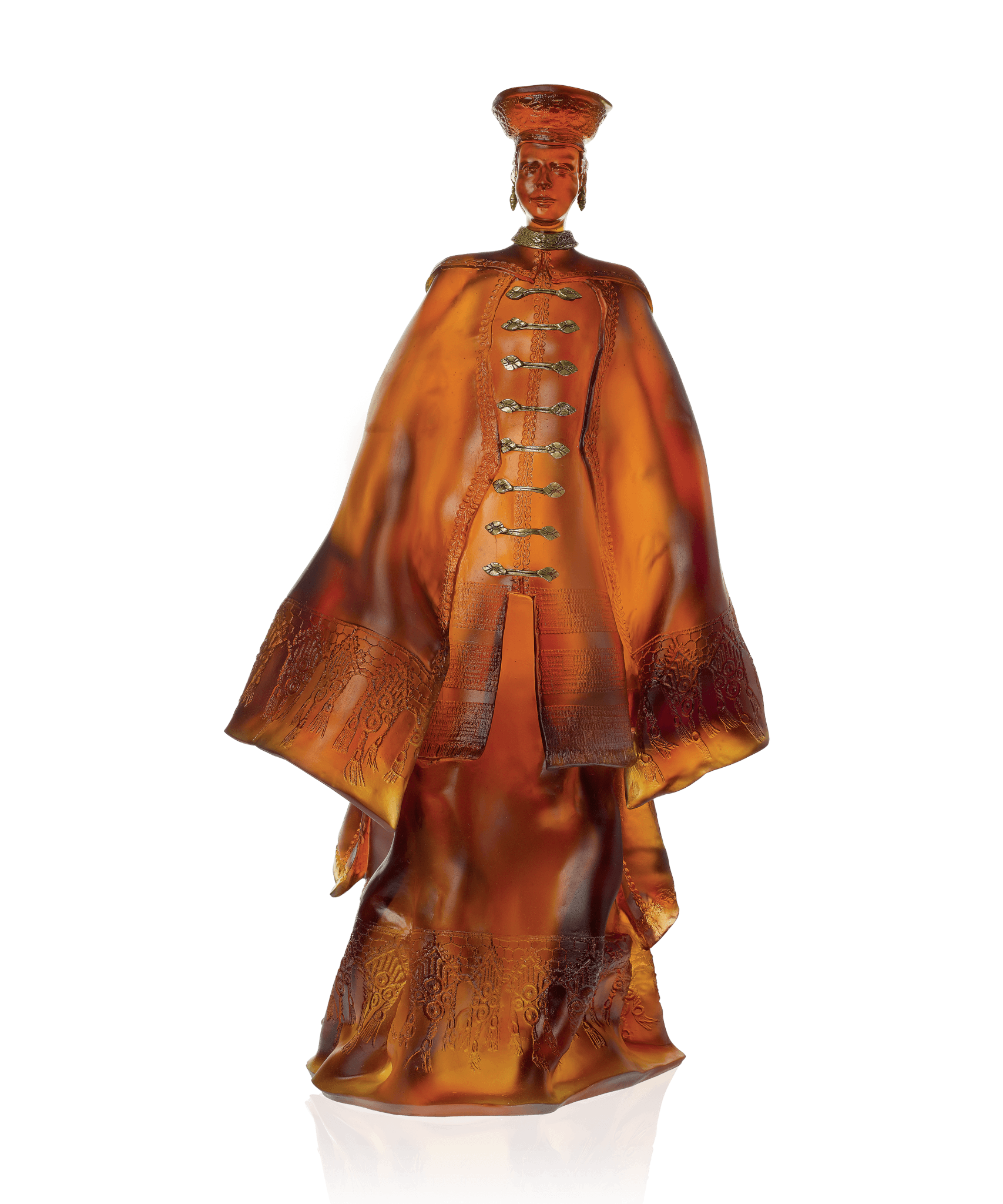 Daum Zhao By Paul Beckrich 8ex Sculpture β Amber
