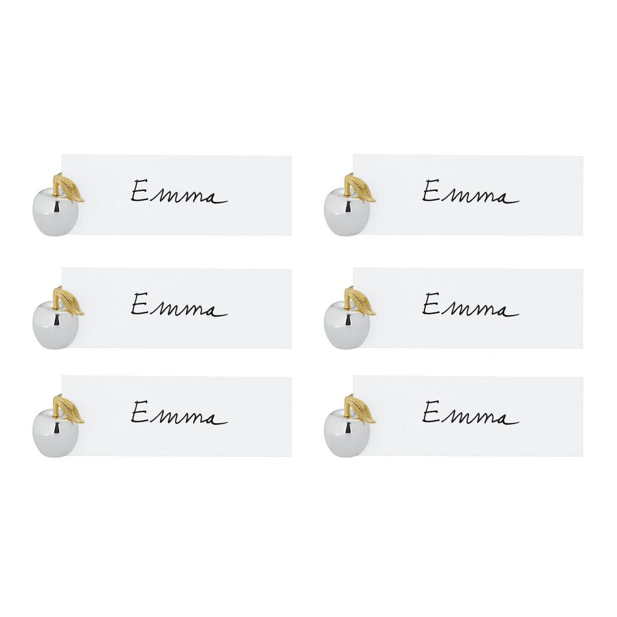 Ercuis Sélection Marque-Places Set of 6 Place Card Holder Apple