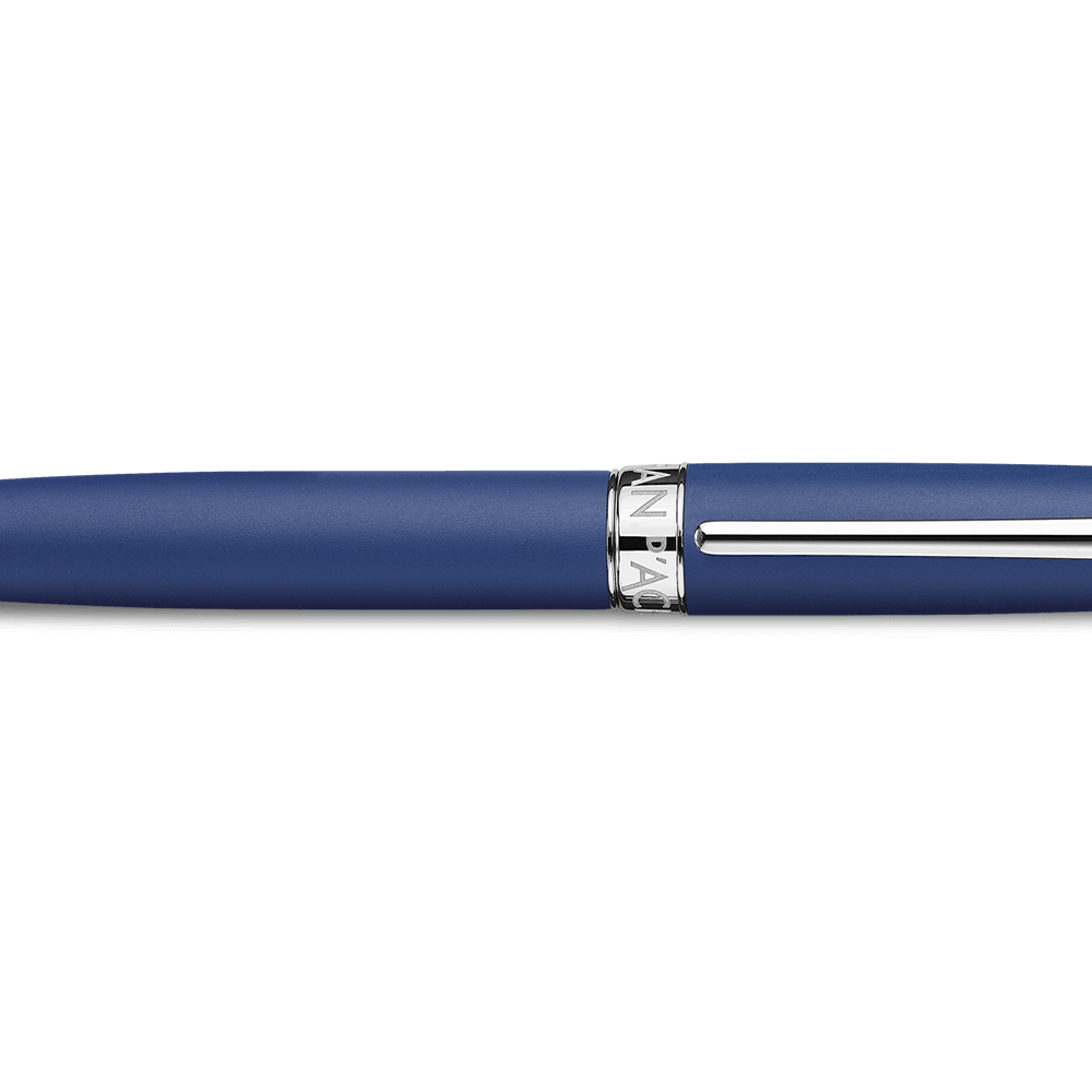 Caran d'Ache Léman Blue Matt Ballpoint Pen - view 2