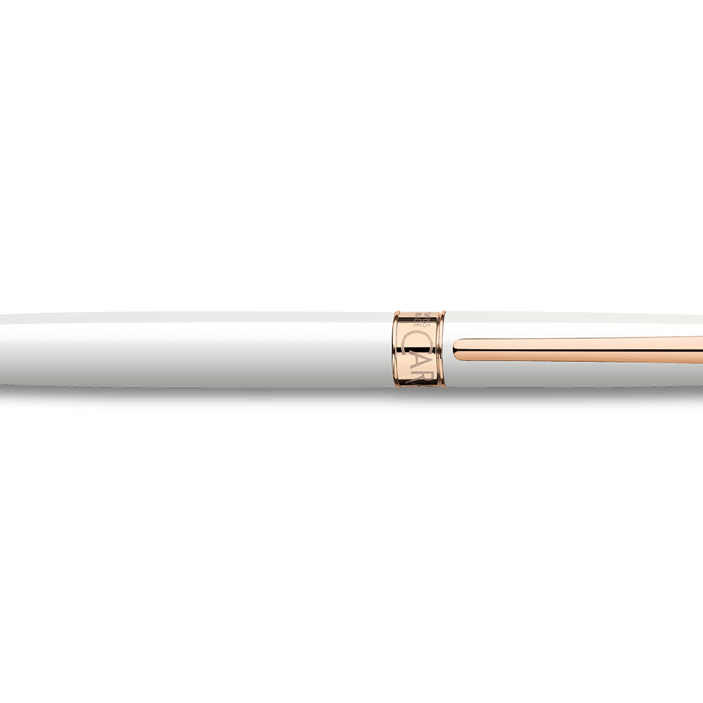 Caran d'Ache Léman Slim White Ballpoint Pen - view 2