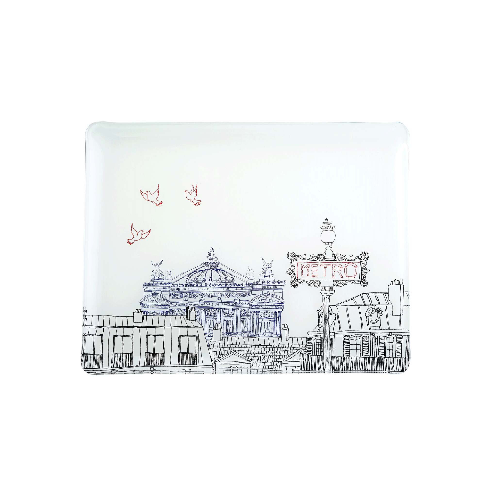 Gien Acrylic Serving Tray, Small - Ça C'est Paris !