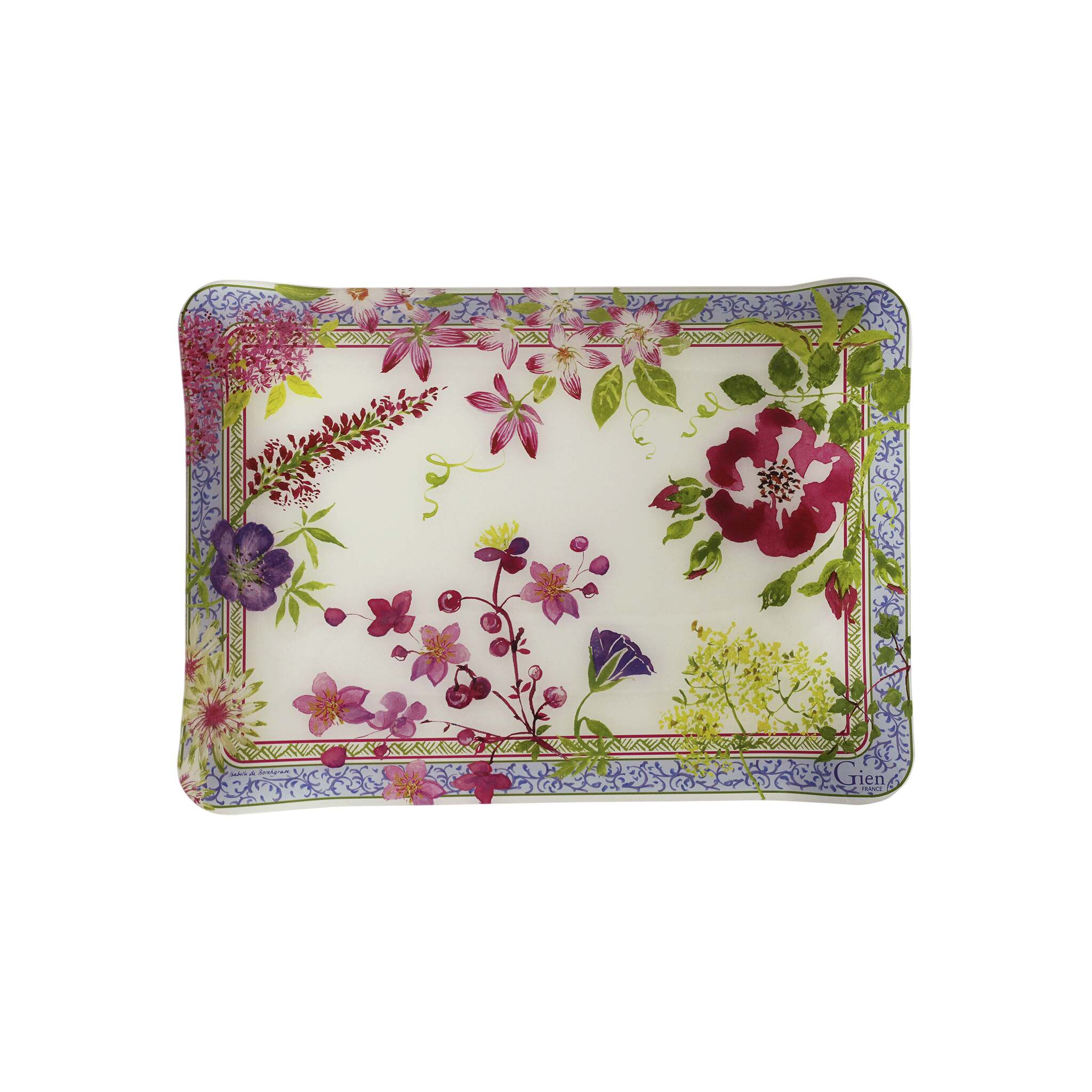 Gien Acrylic Serving Tray, Small - Millefleurs