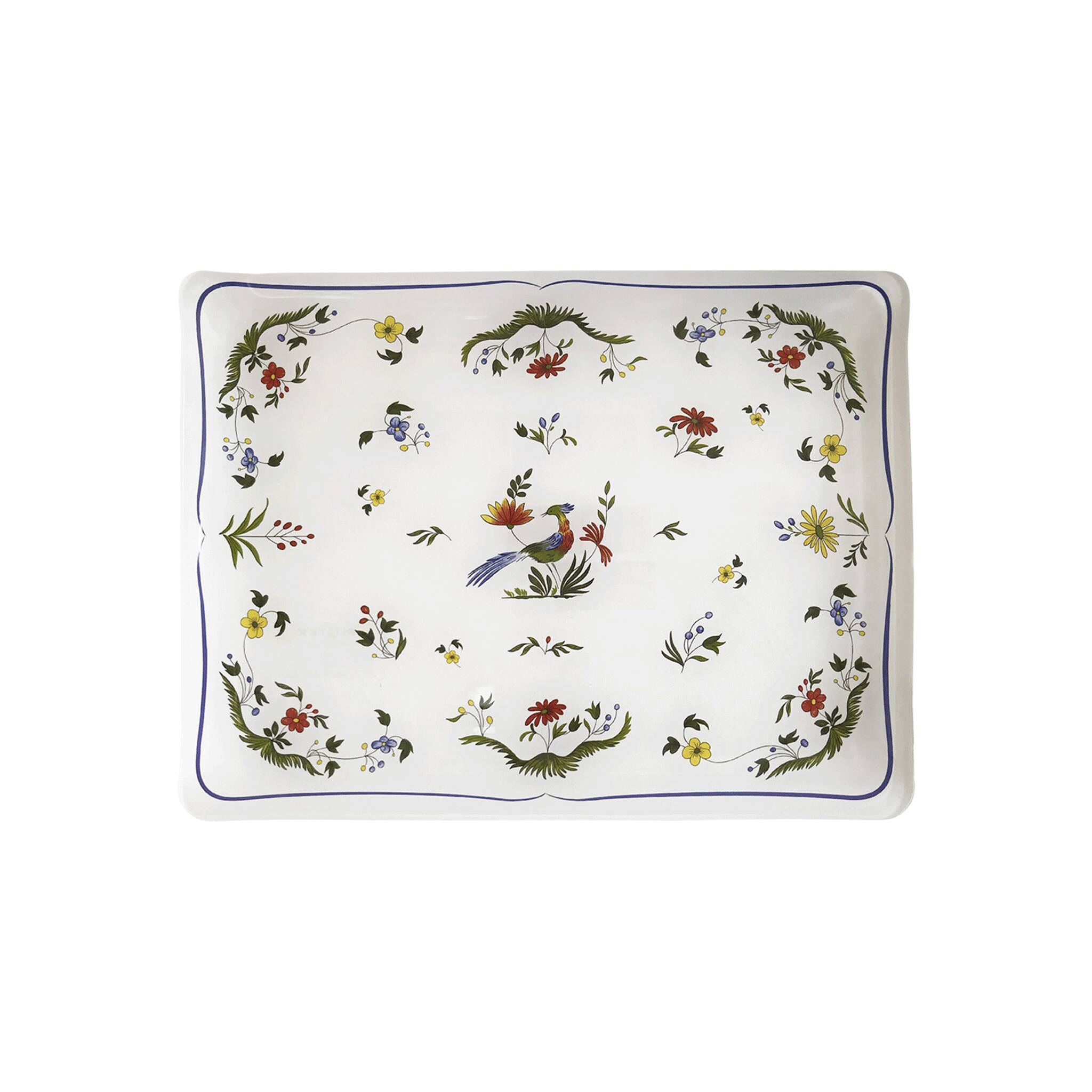 Gien Acrylic Serving Tray, Small - Oiseaux De Paradis