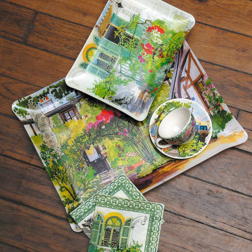 Gien Acrylic Serving Tray, Small - Paris Giverny, alternate view
