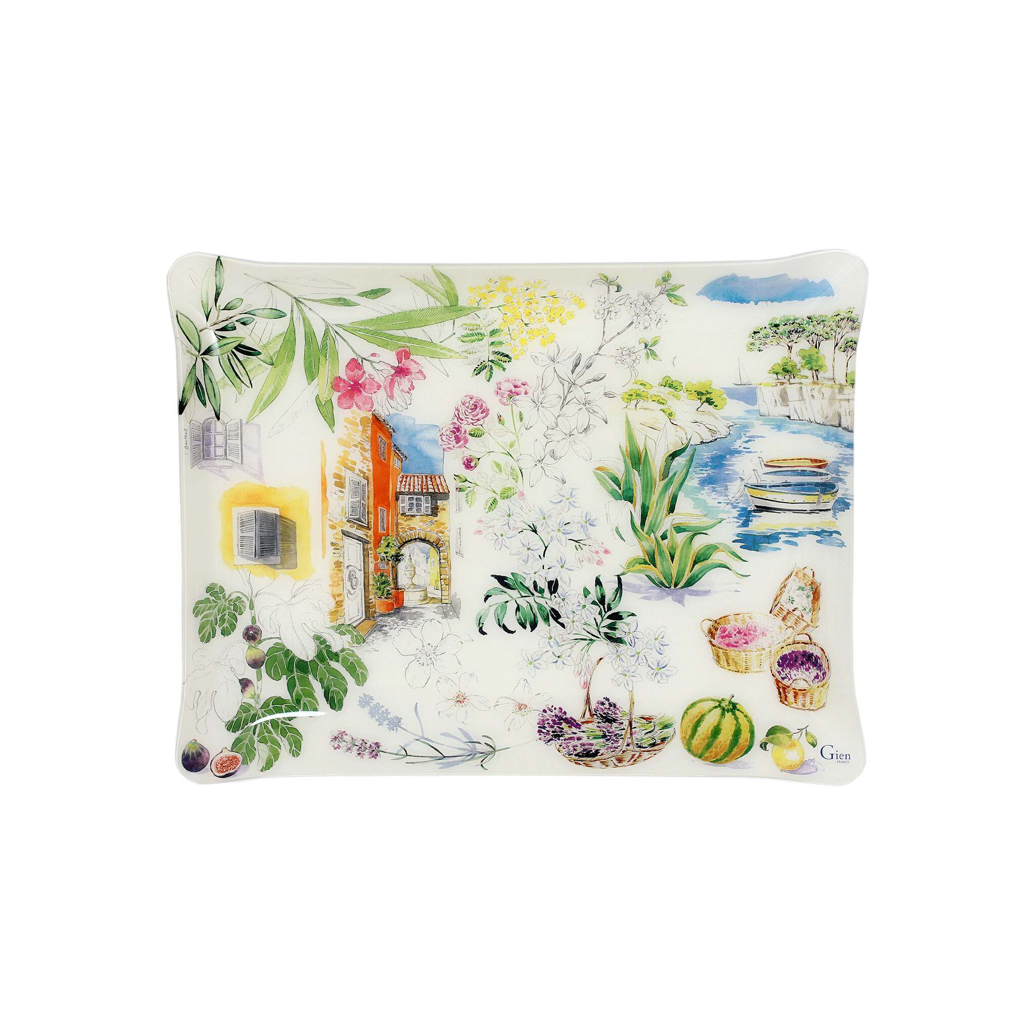 Gien Acrylic Serving Tray, Small - Provence