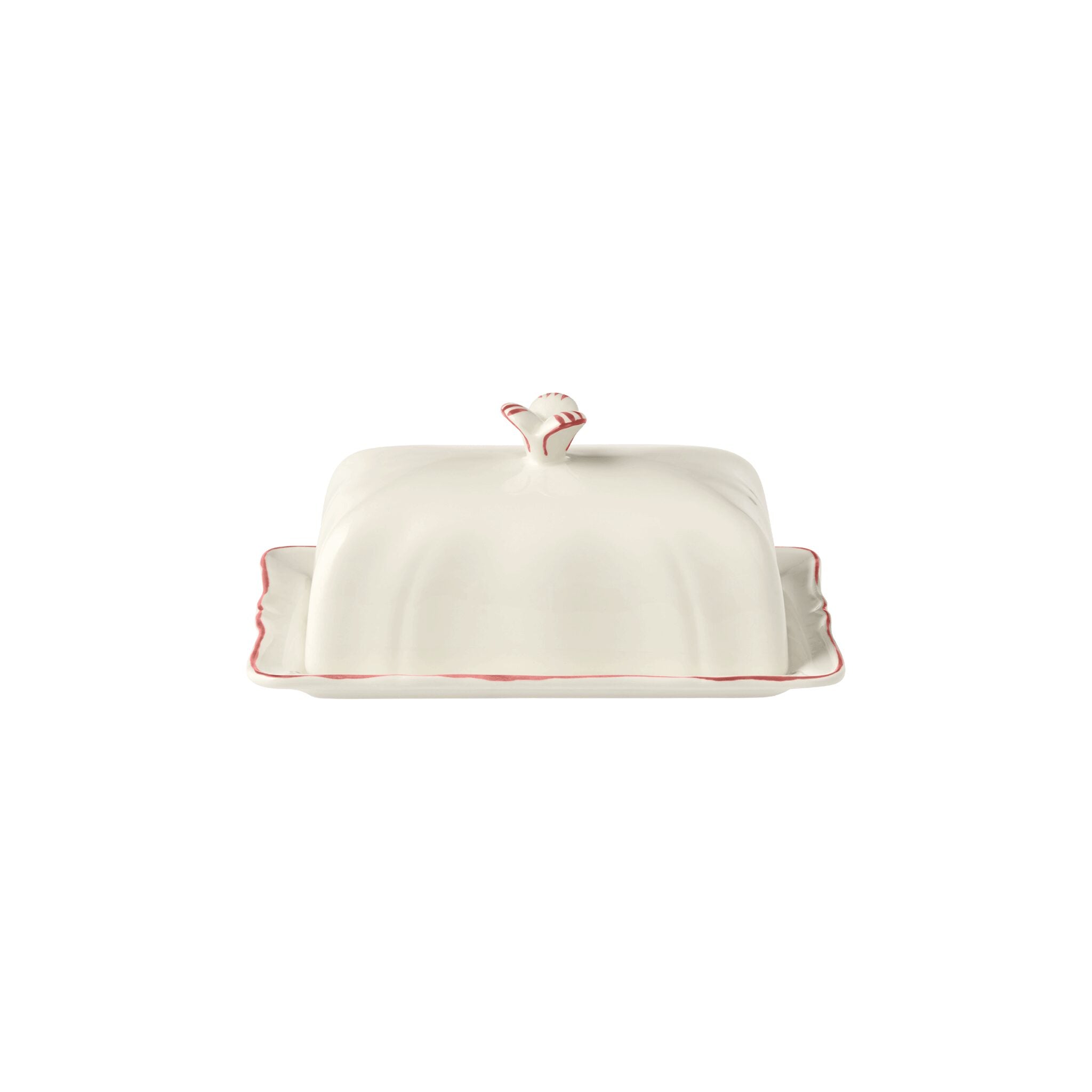 Gien Butter Dish - Filet Coral