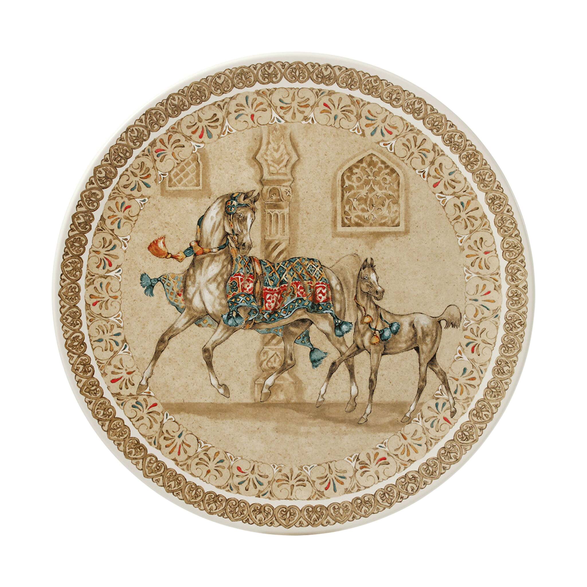 Gien Cake Platter - Chevaux Du Vent