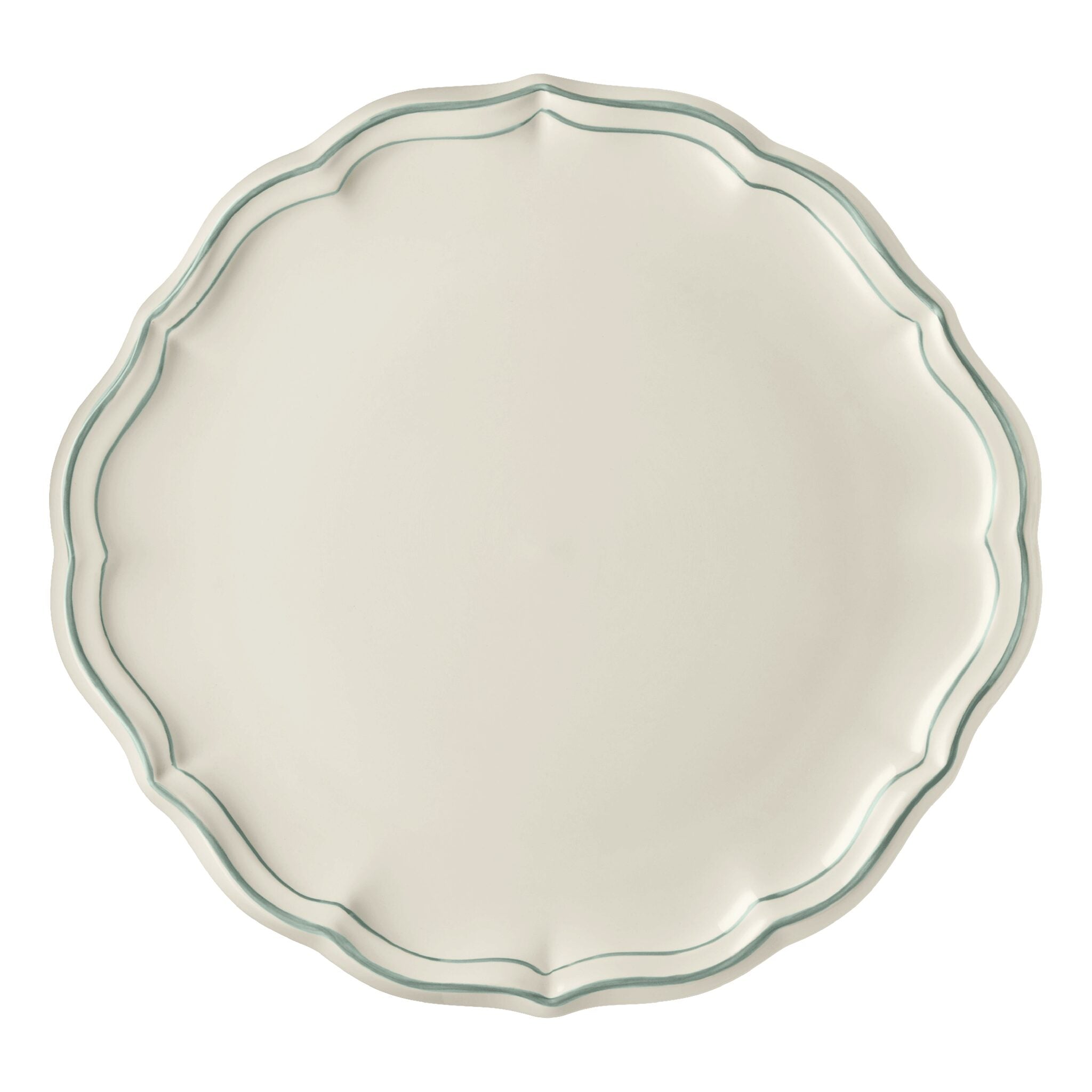 Gien Cake Platter - Filet Earth Grey