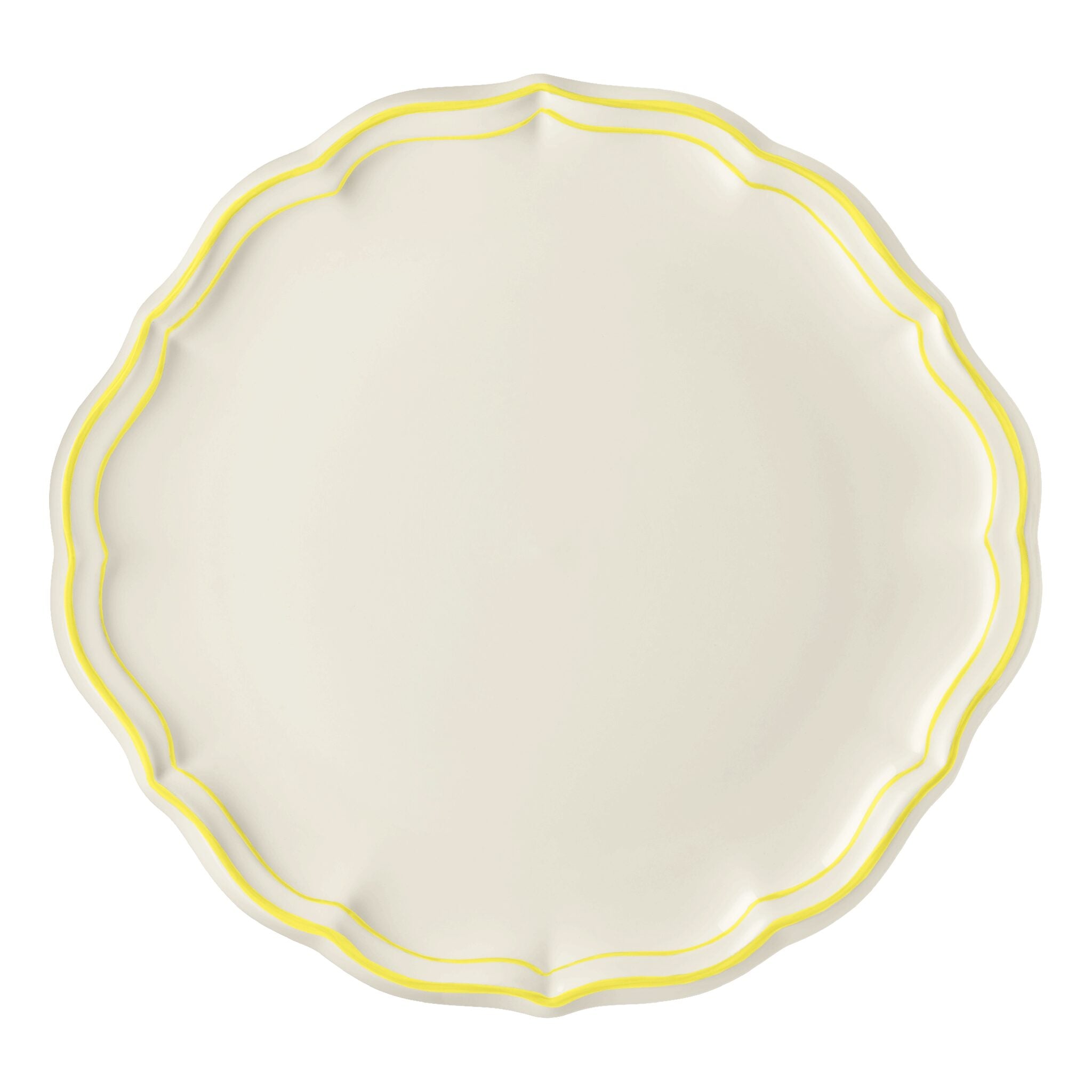 Gien Cake Platter - Filet Lemon