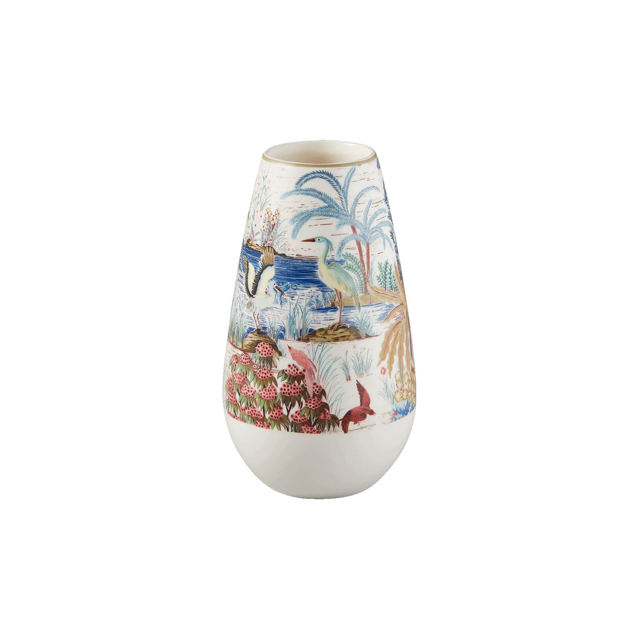 Gien Contour Vase, Medium - Le Jardin Du Palais