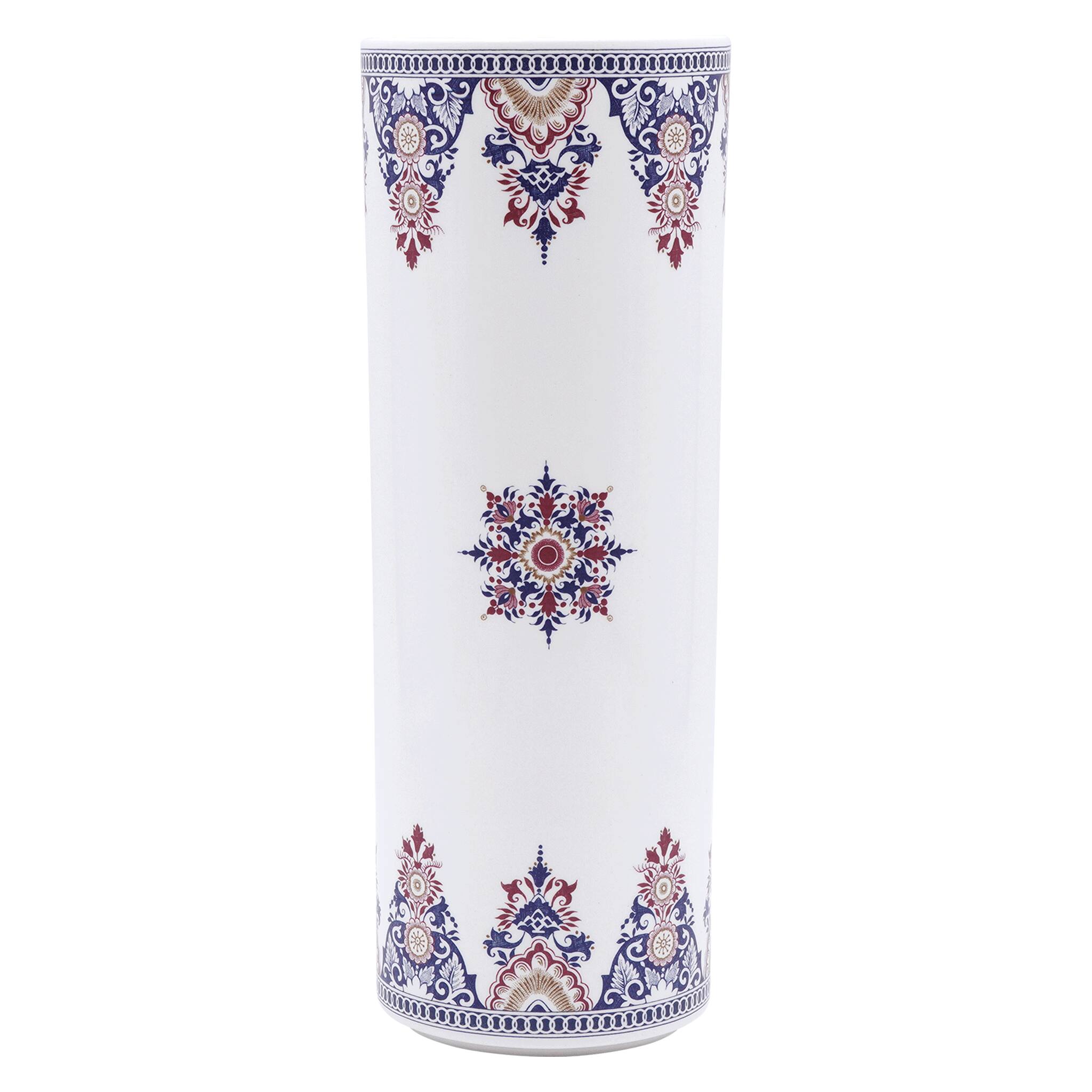 Gien Cylinder Vase, Large - Rouen Or