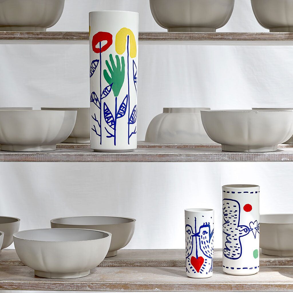Gien Cylinder Vase, Medium - L'Archipel Sentimental, alternate view