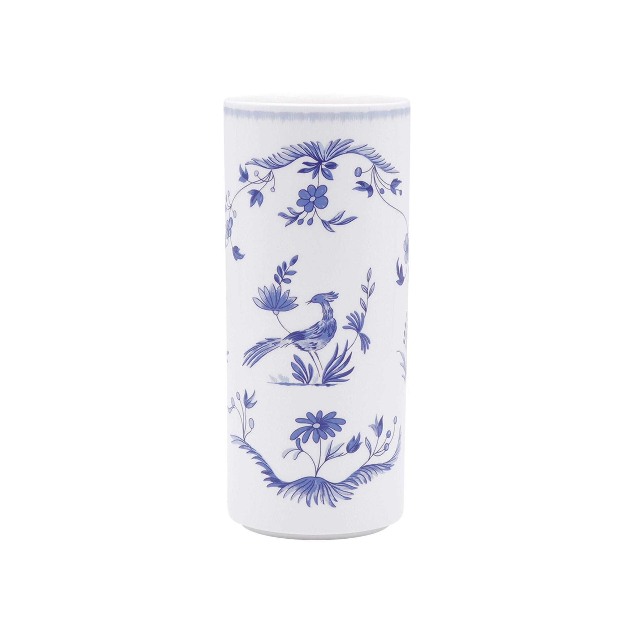 Gien Cylinder Vase, Medium - Paradis Bleu