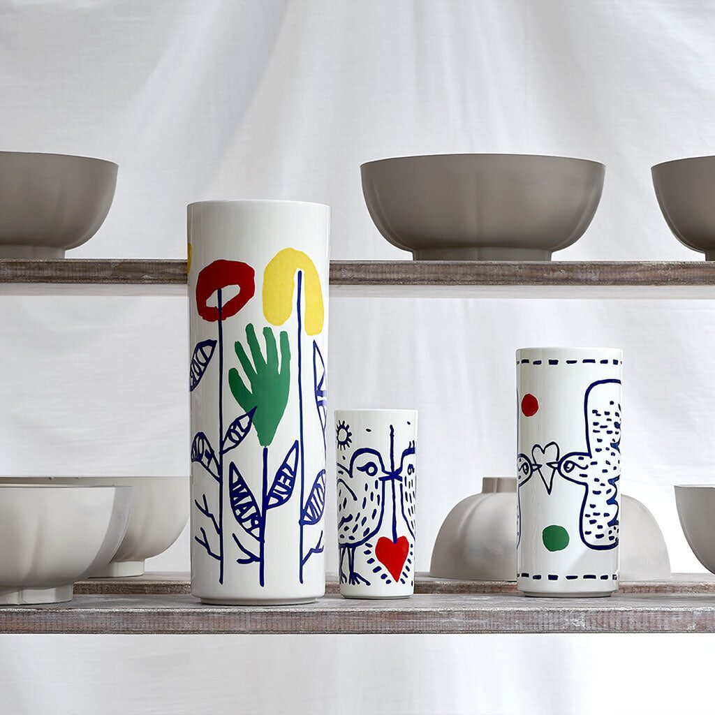 Gien Cylinder Vase, Small - L'Archipel Sentimental, alternate view