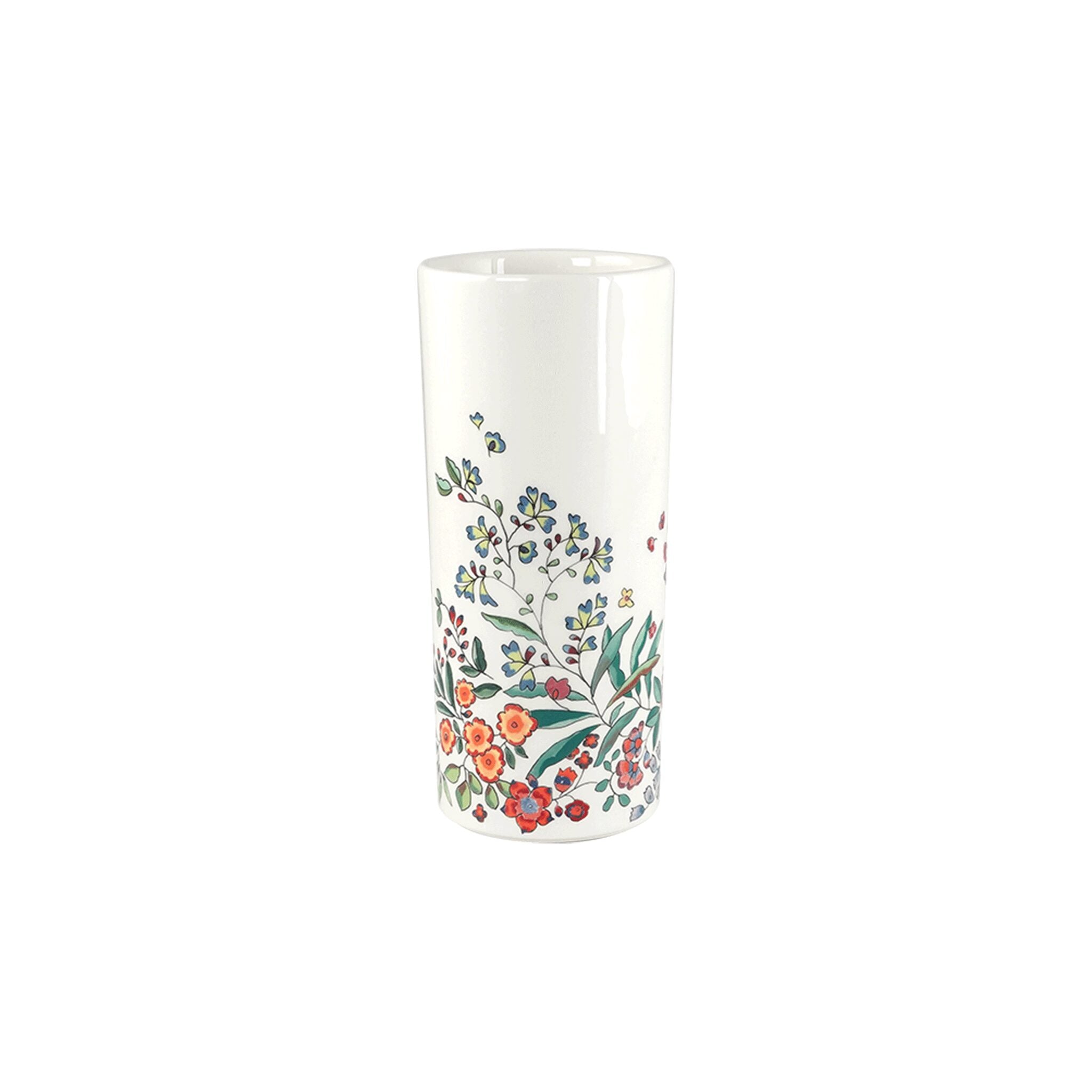 Gien Cylinder Vase, Small - Poésie