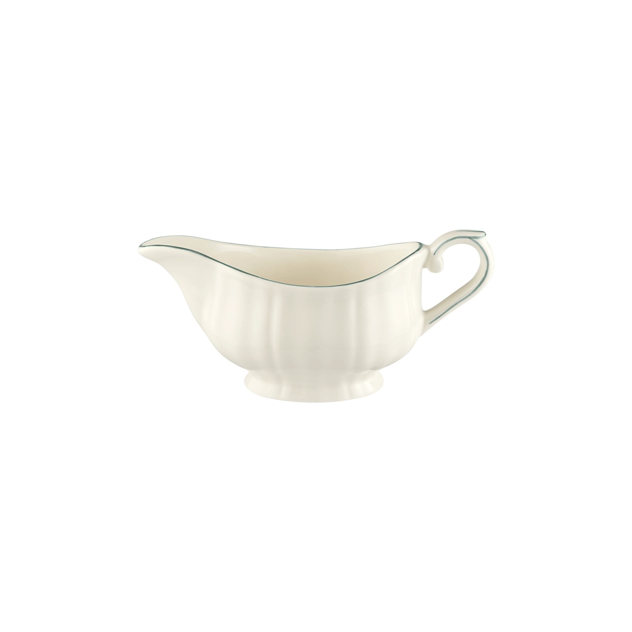 Gien Gravy Boat - Filet Earth Grey