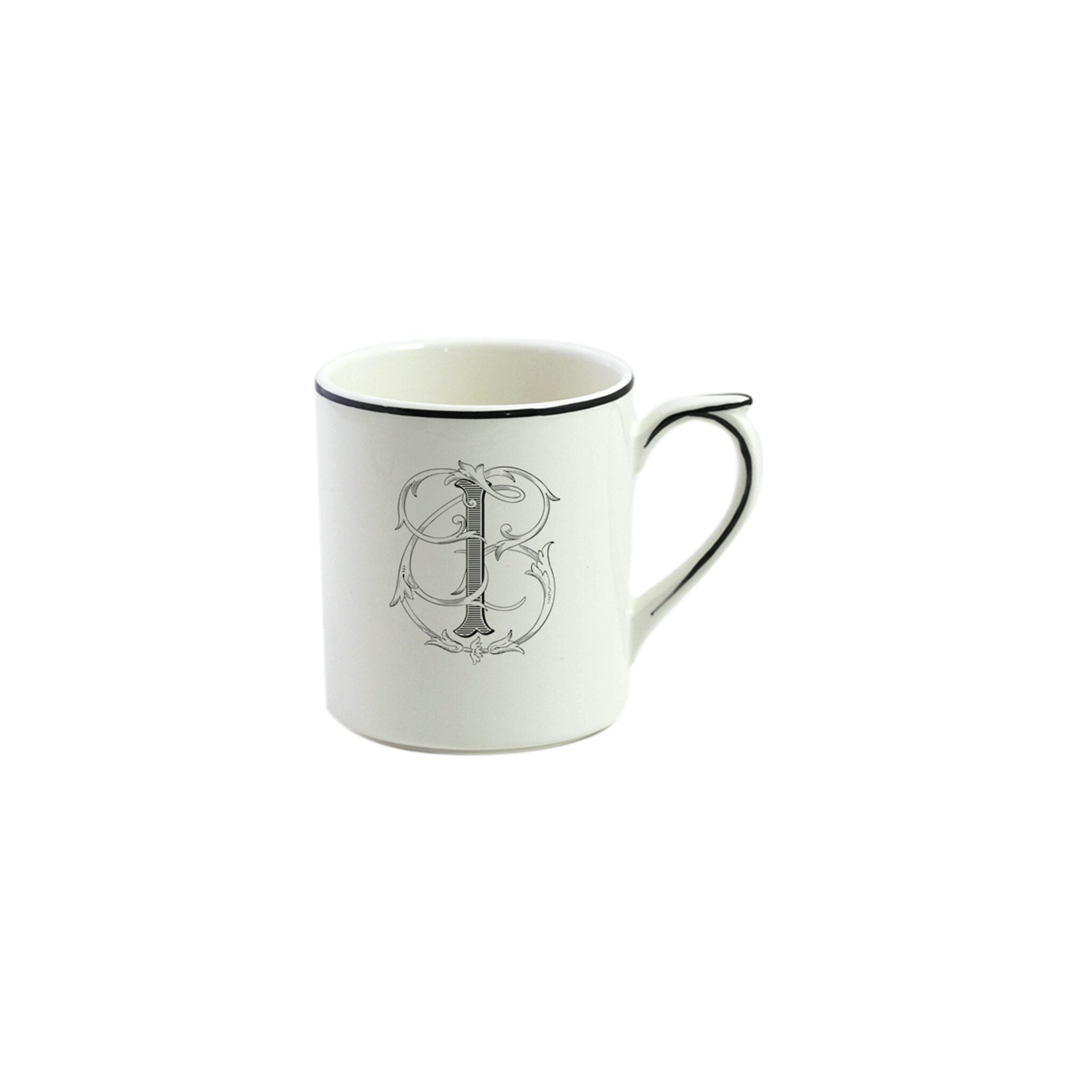 Gien Mug I - Filet Midnight Monogram