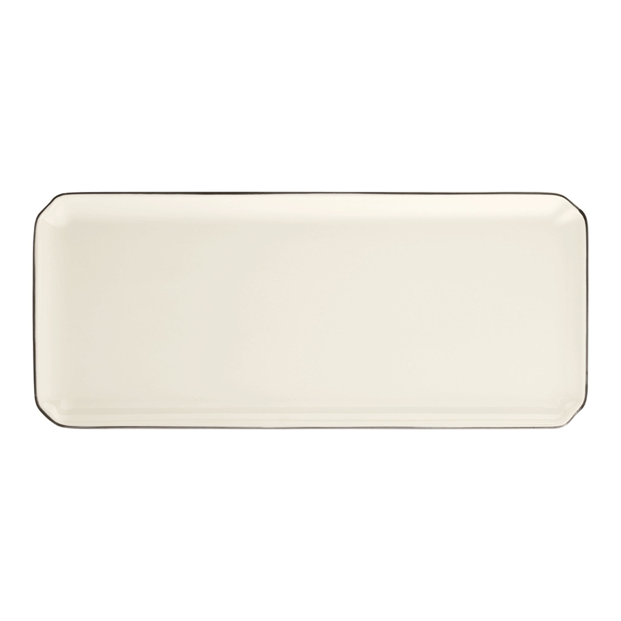 Gien Oblong Serving Tray - Filet Taupe