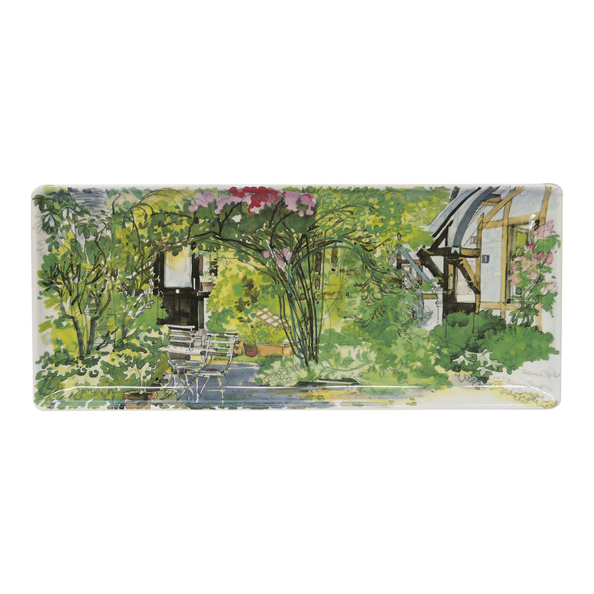 Gien Oblong Serving Tray - Paris Giverny