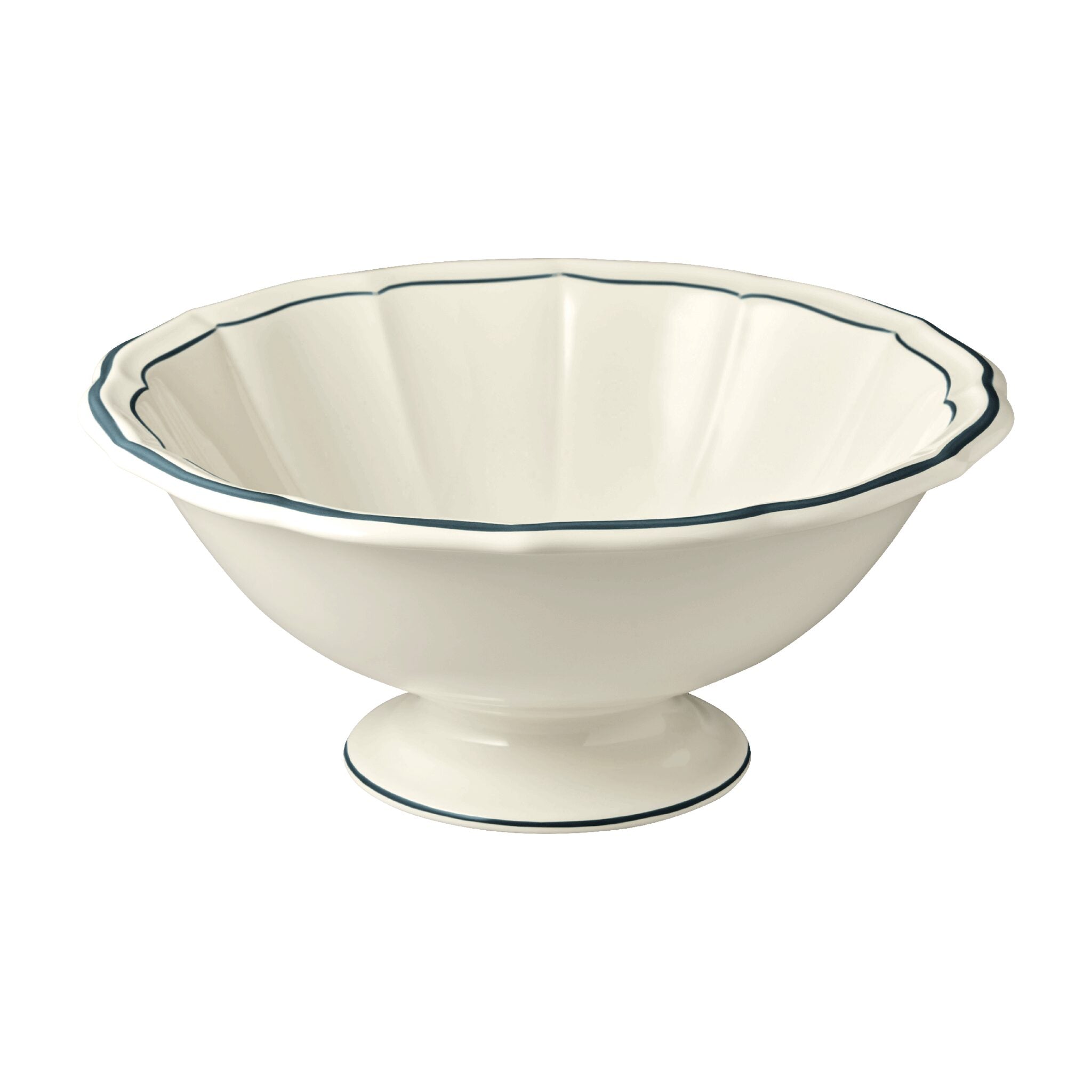 Gien Open Vegetable - Filet Ocean Blue Vegetable Bowl