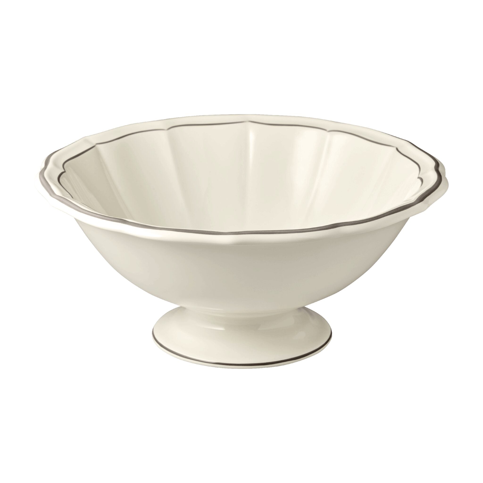 Gien Open Vegetable - Filet Taupe Vegetable Bowl
