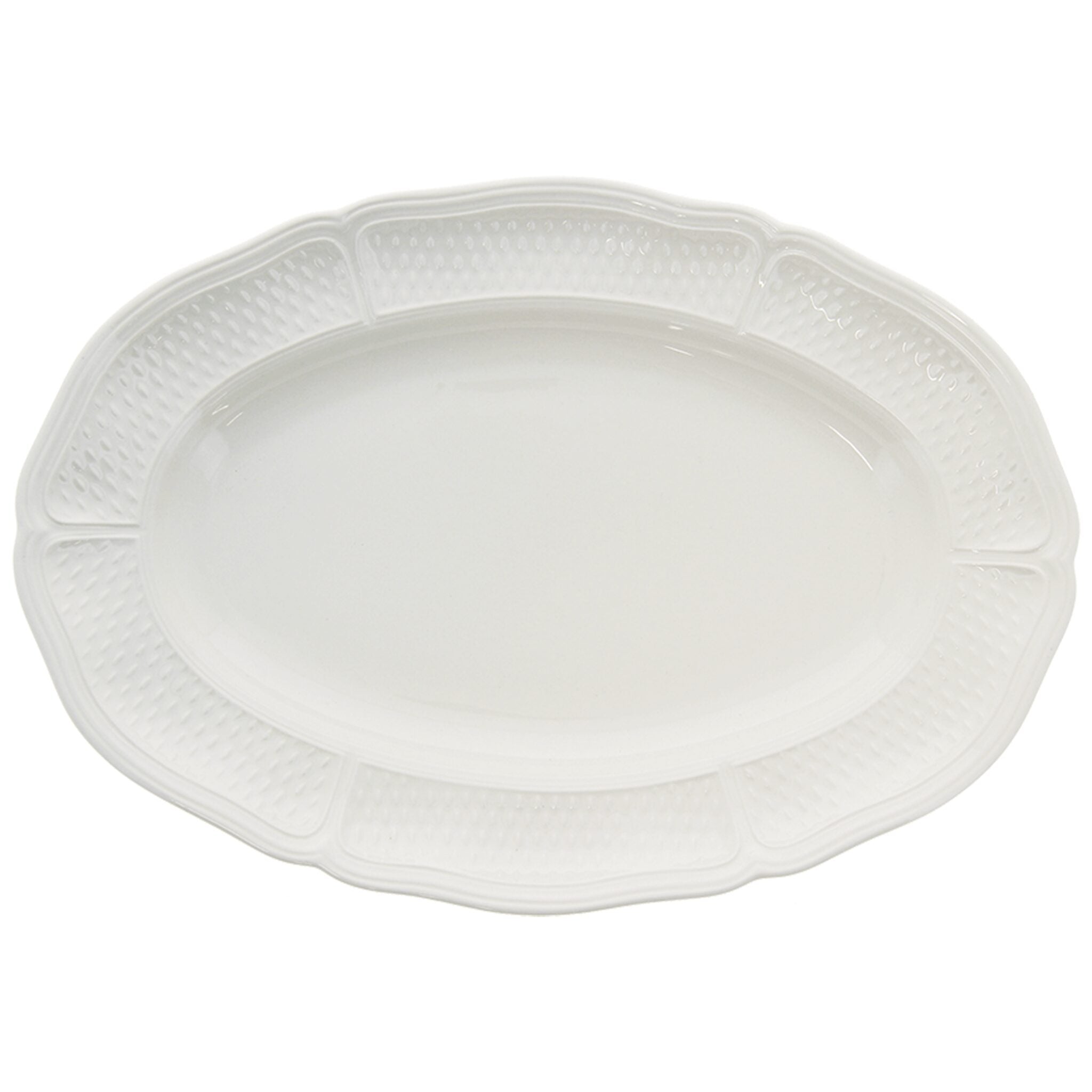 Gien Oval Platter, Large - Pont Aux Choux White