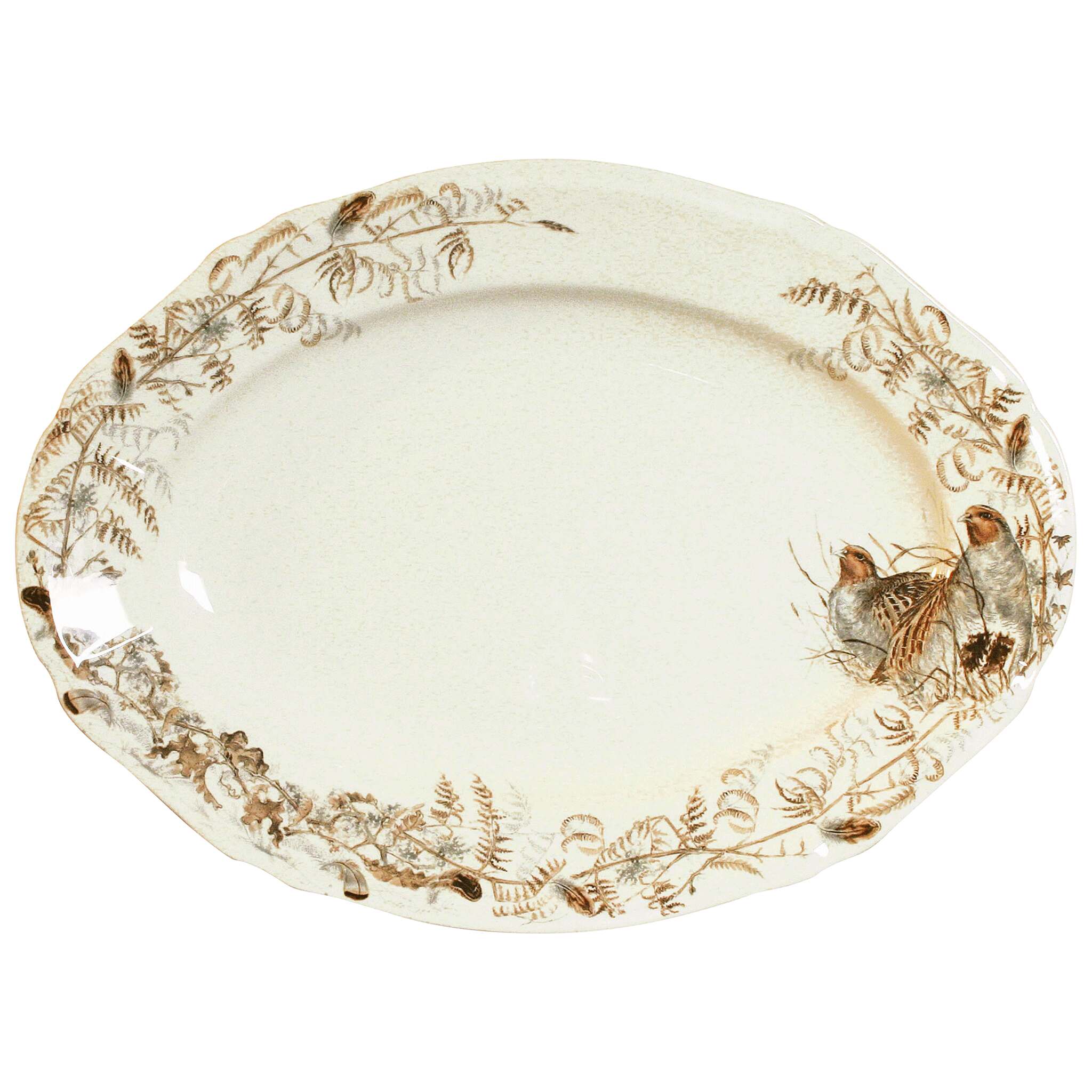Gien Oval Platter, Large - Sologne