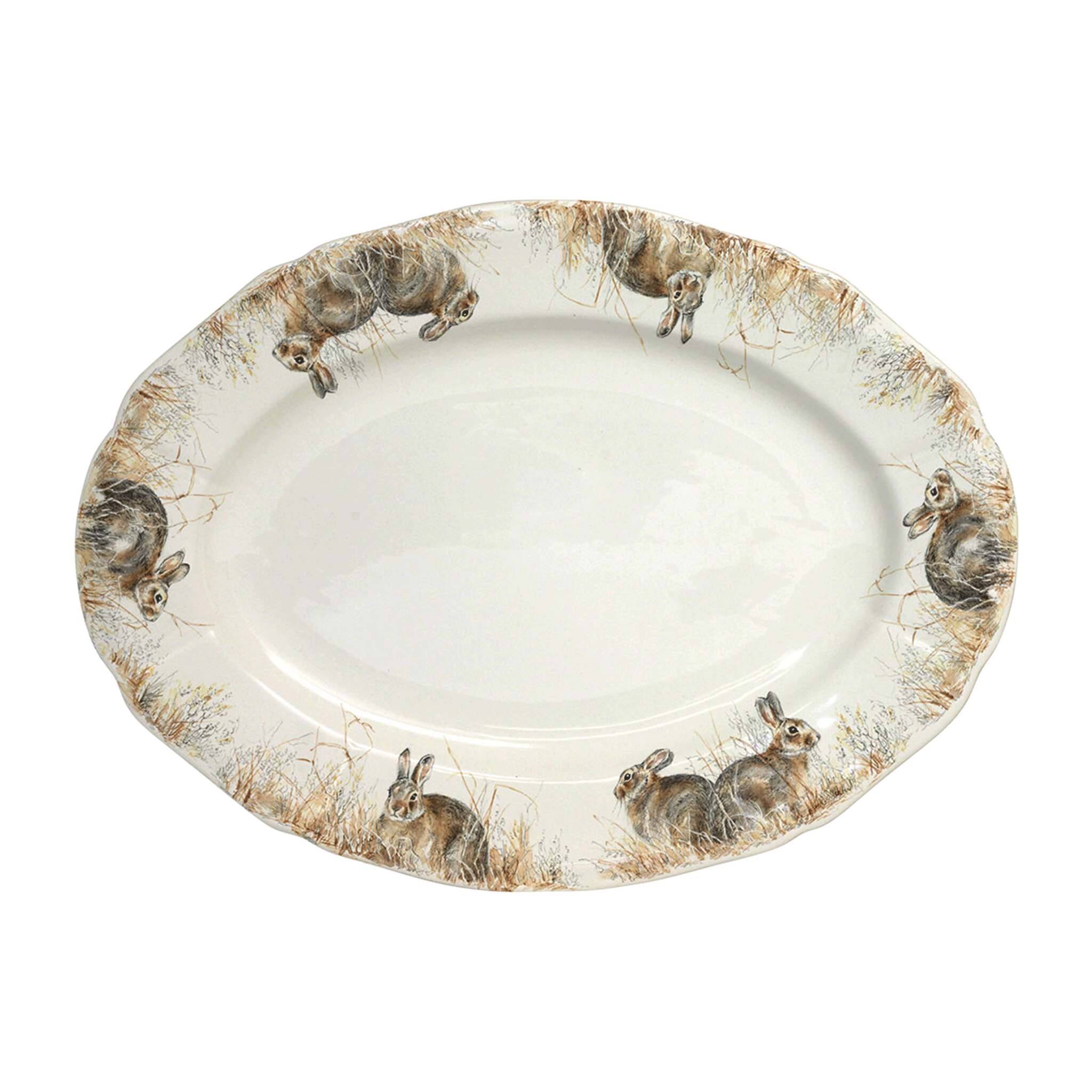 Gien Oval Platter, Small - Sologne