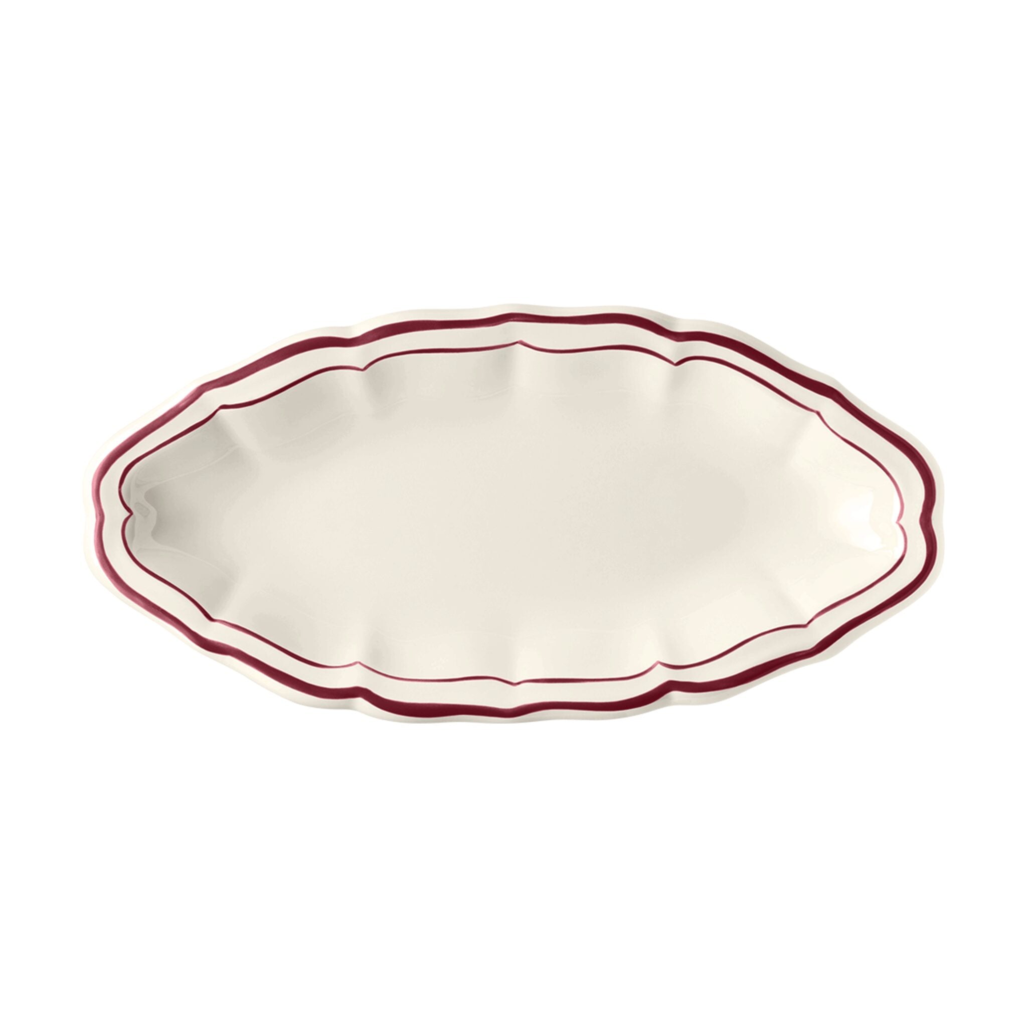 Gien Pickle Dish - Filet Burgundy