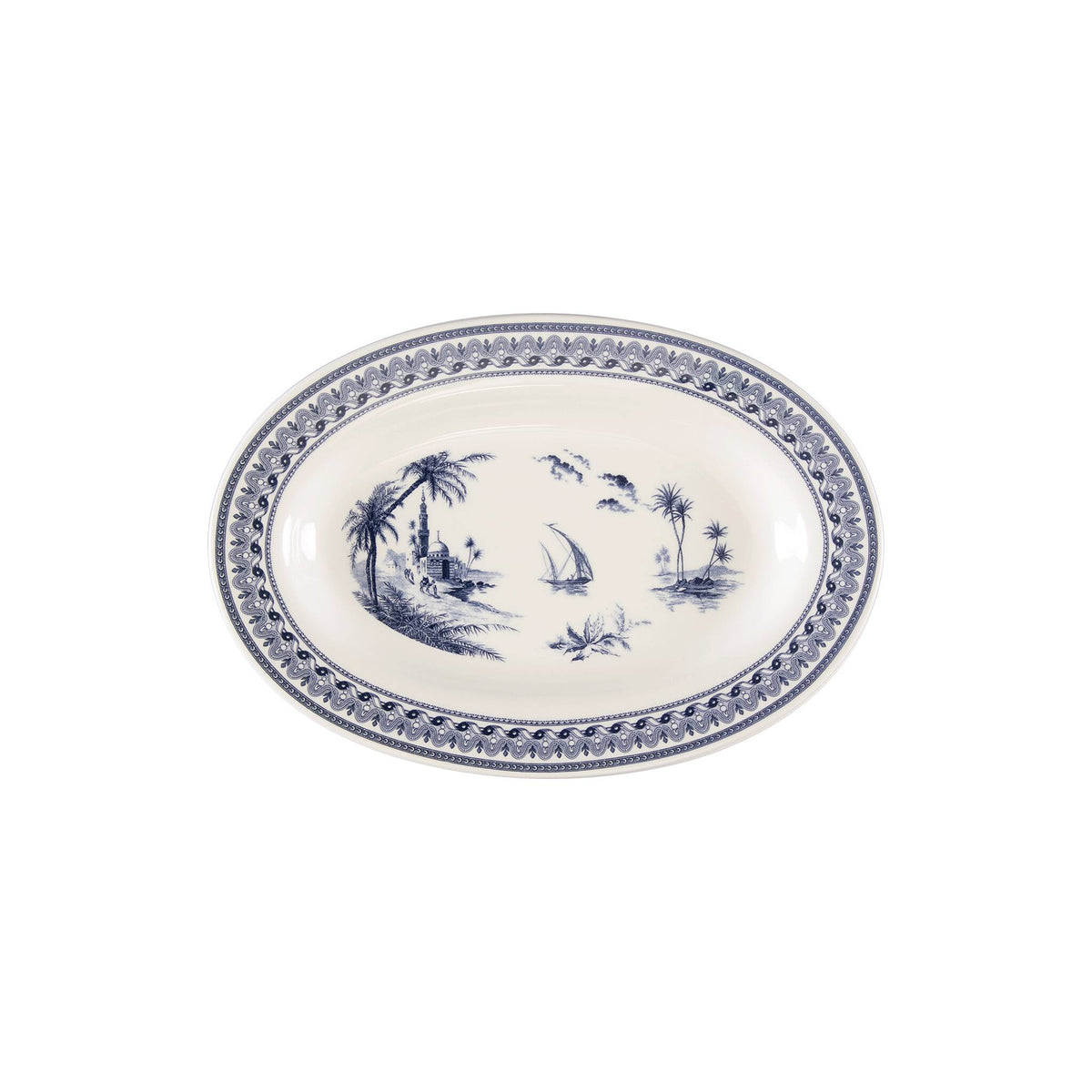 Gien Pickle Dish - Les Dépareillées Blue
