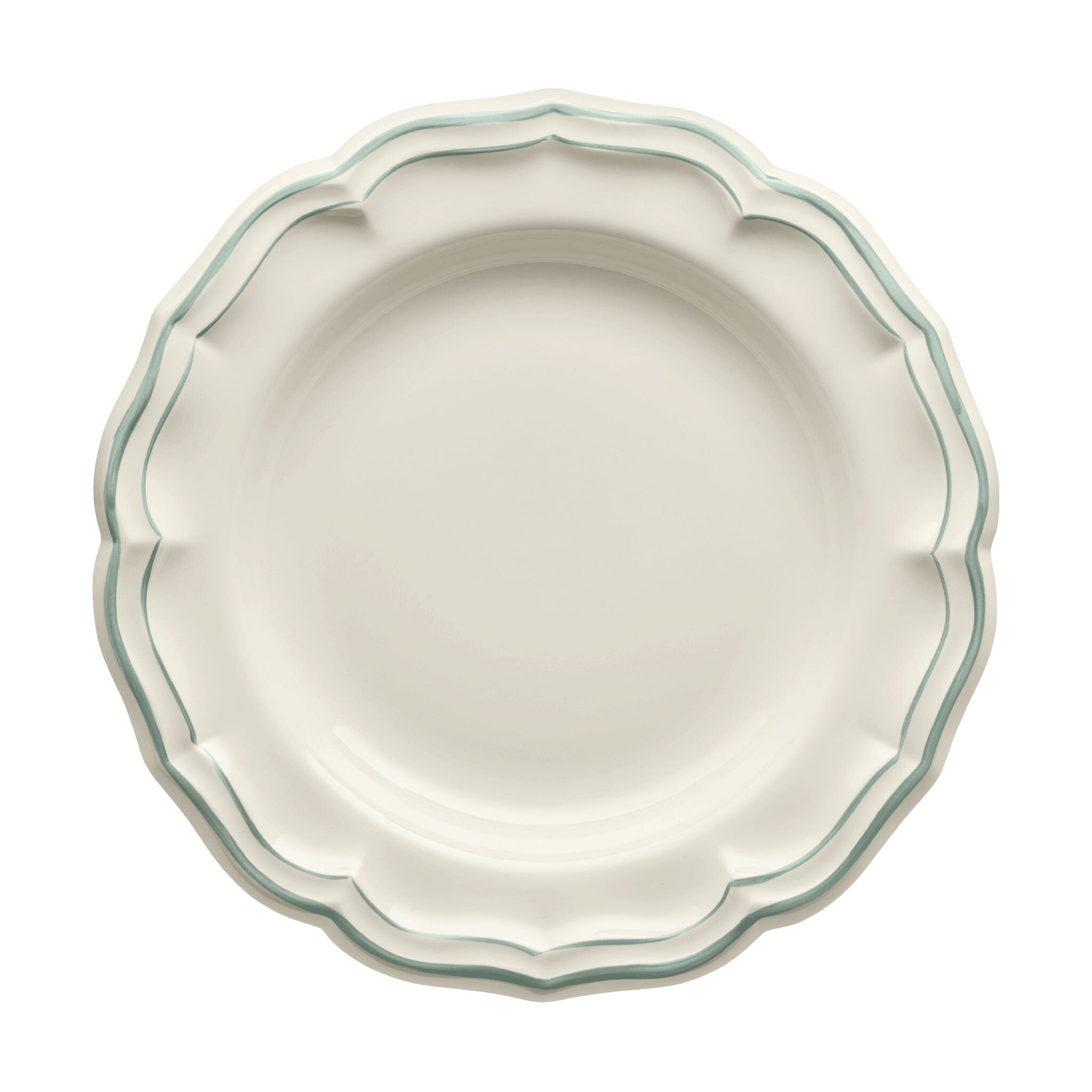 Gien Round Deep Dish - Filet Earth Grey Serving Bowl