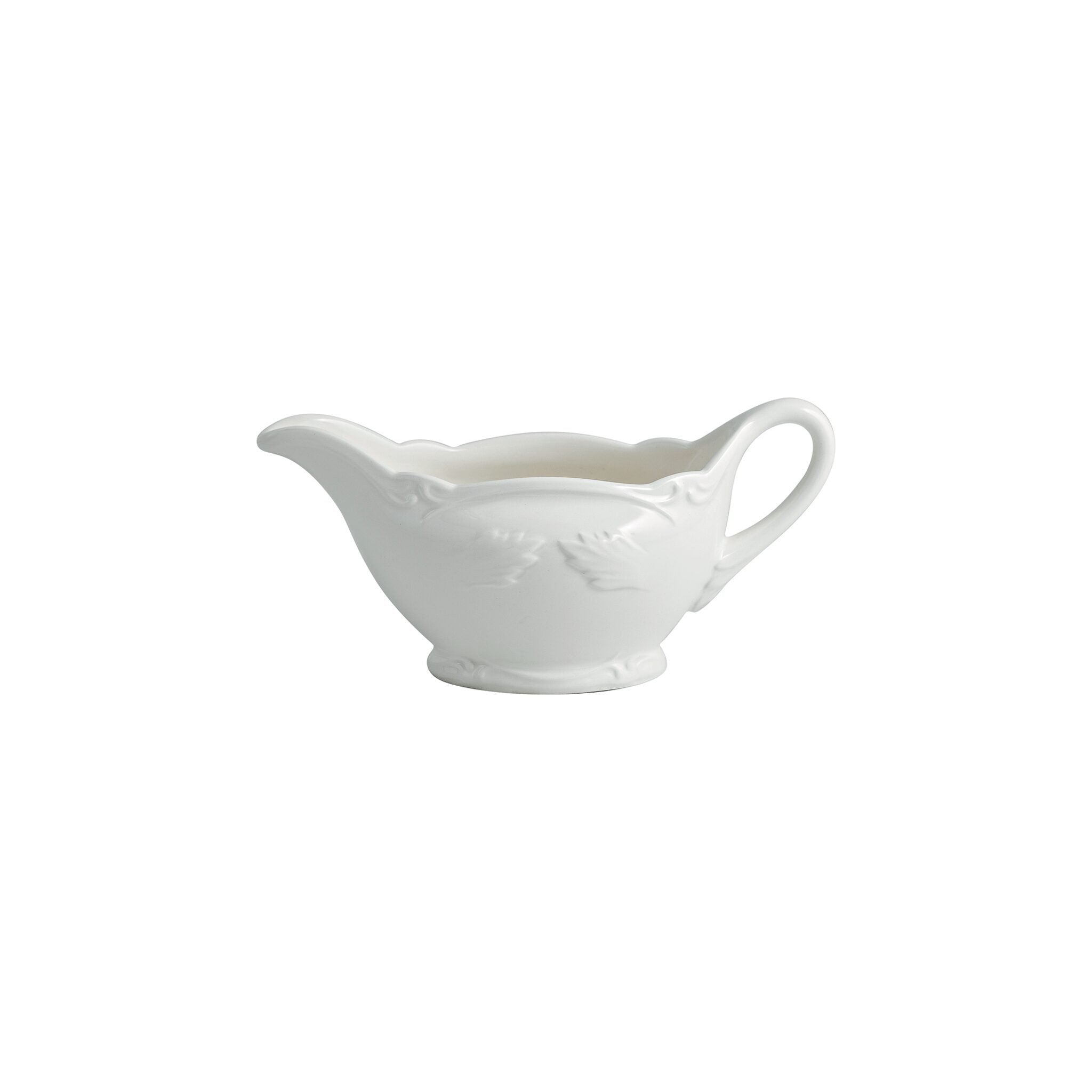 Gien Sauce Boat - Rocaille White