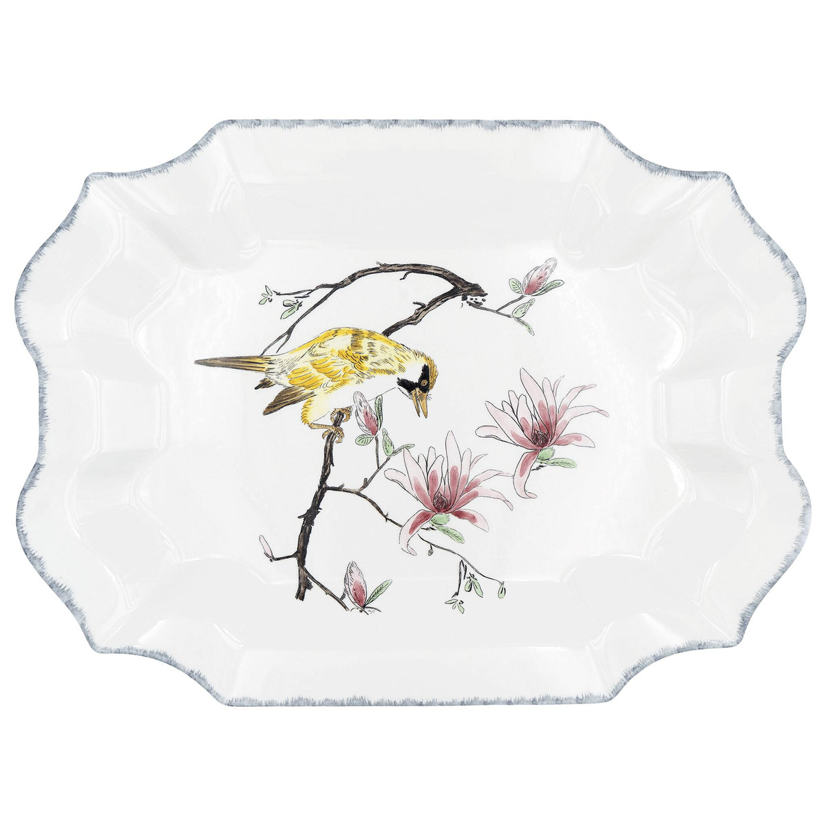 Gien Serving Platter - Grands Oiseaux