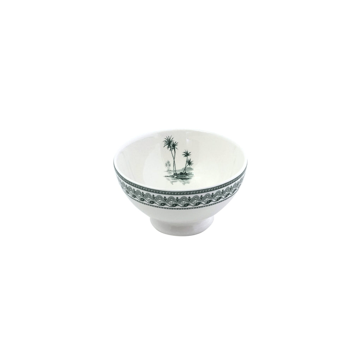 Gien Set of 2 Bowls - Les Dépareillées Green, alternate view