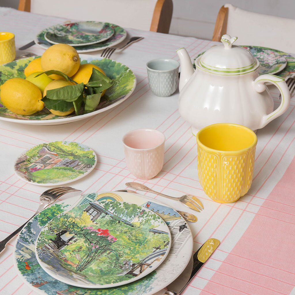 Gien Set of 2 Breakfast Cups & Saucers - Paris Giverny, alternate view