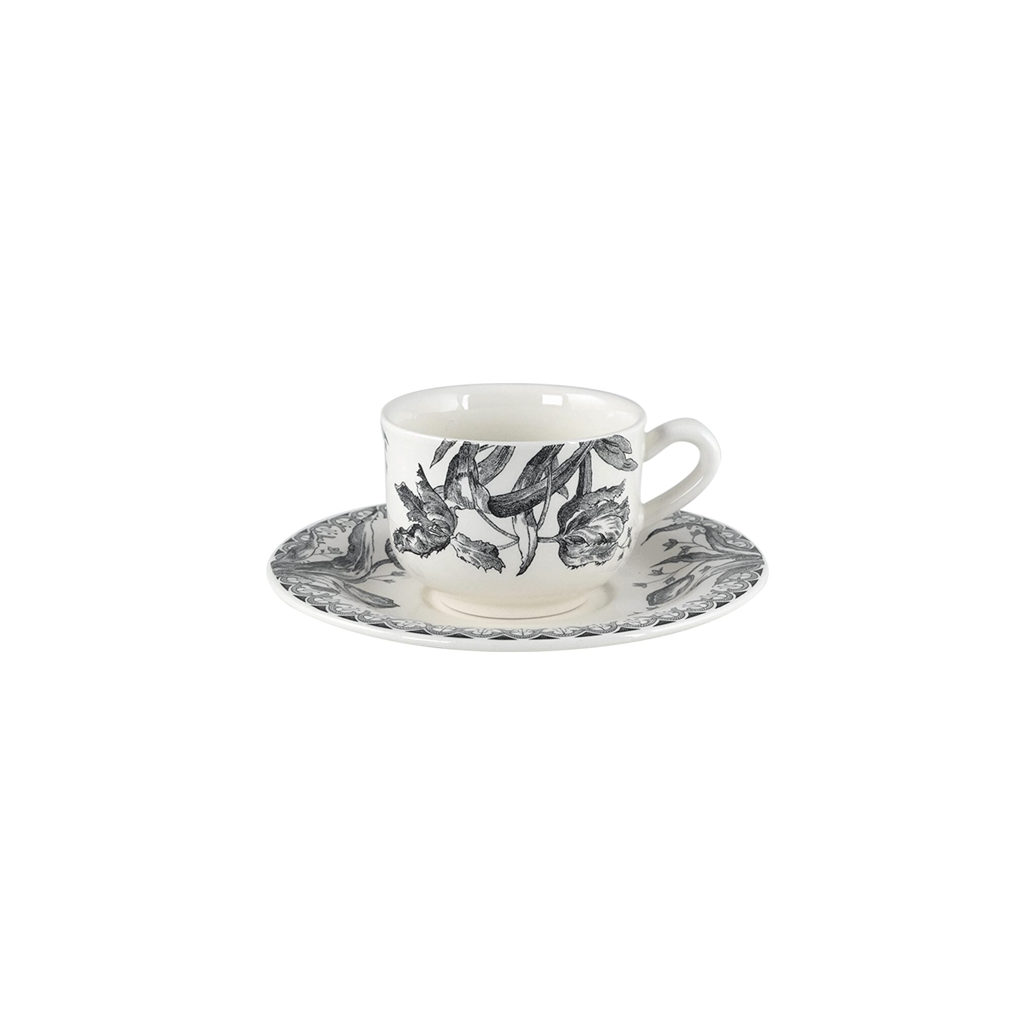 Gien Set of 2 Espresso Cups & Saucers - Tulipes
