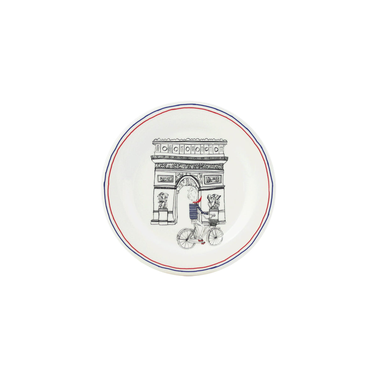 Gien Set of 4 Assorted Canape Plates - Ça C'est Paris !, alternate view