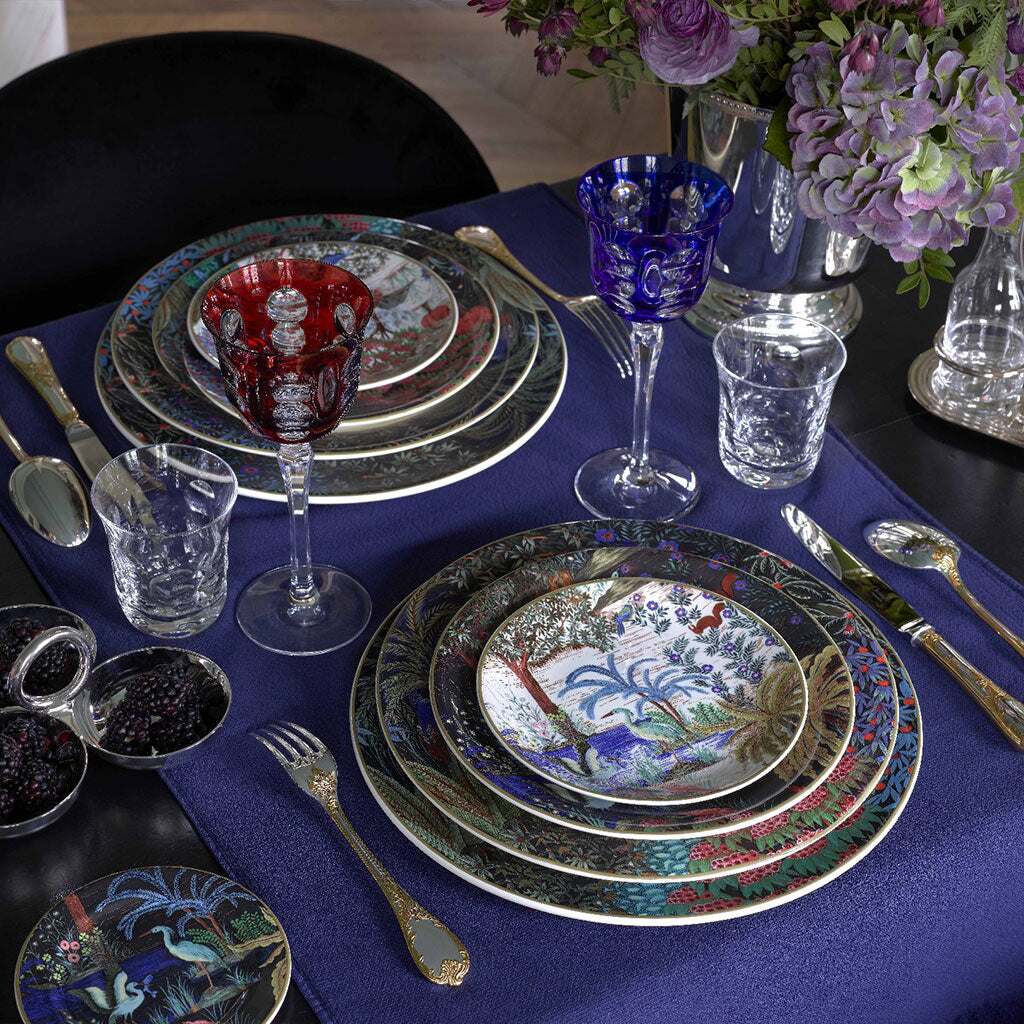 Gien Set of 4 Assorted Canape Plates - Le Jardin Du Palais, alternate view