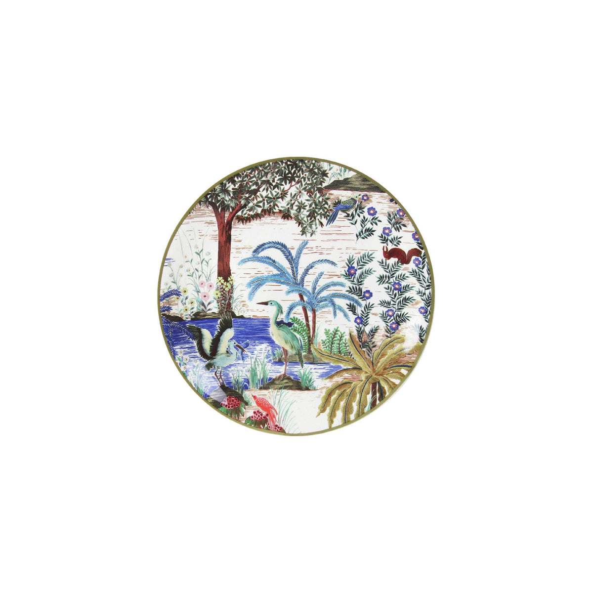 Gien Set of 4 Assorted Canape Plates - Le Jardin Du Palais, alternate view