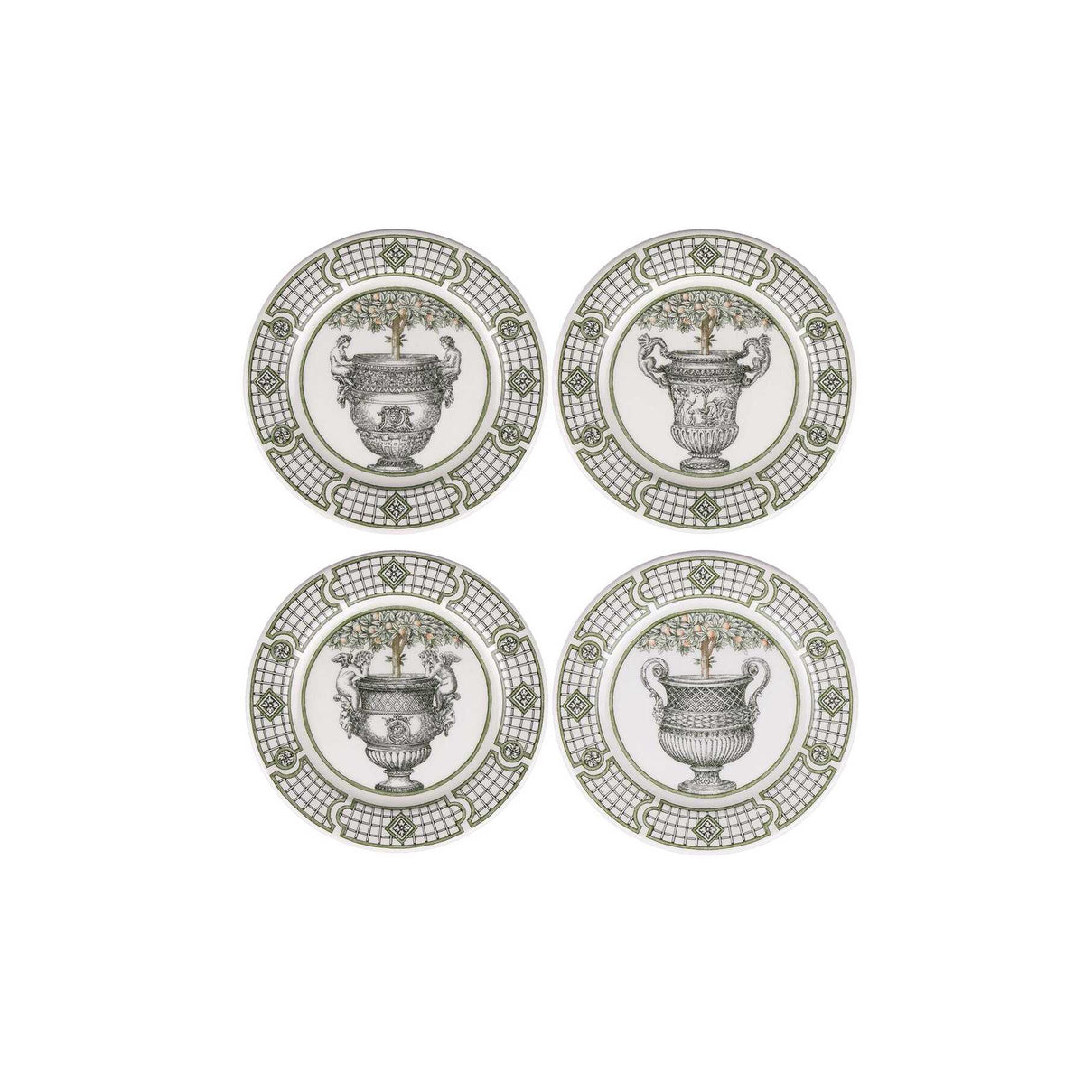 Gien Set of 4 Assorted Coasters - Les Vases à Oranger