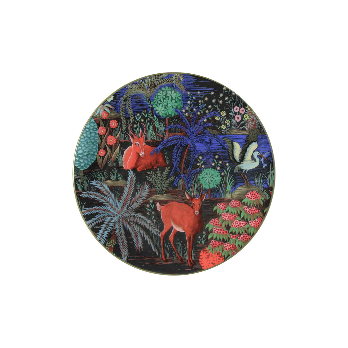 Gien Set of 4 Assorted Dessert Plates - Le Jardin Du Palais, alternate view