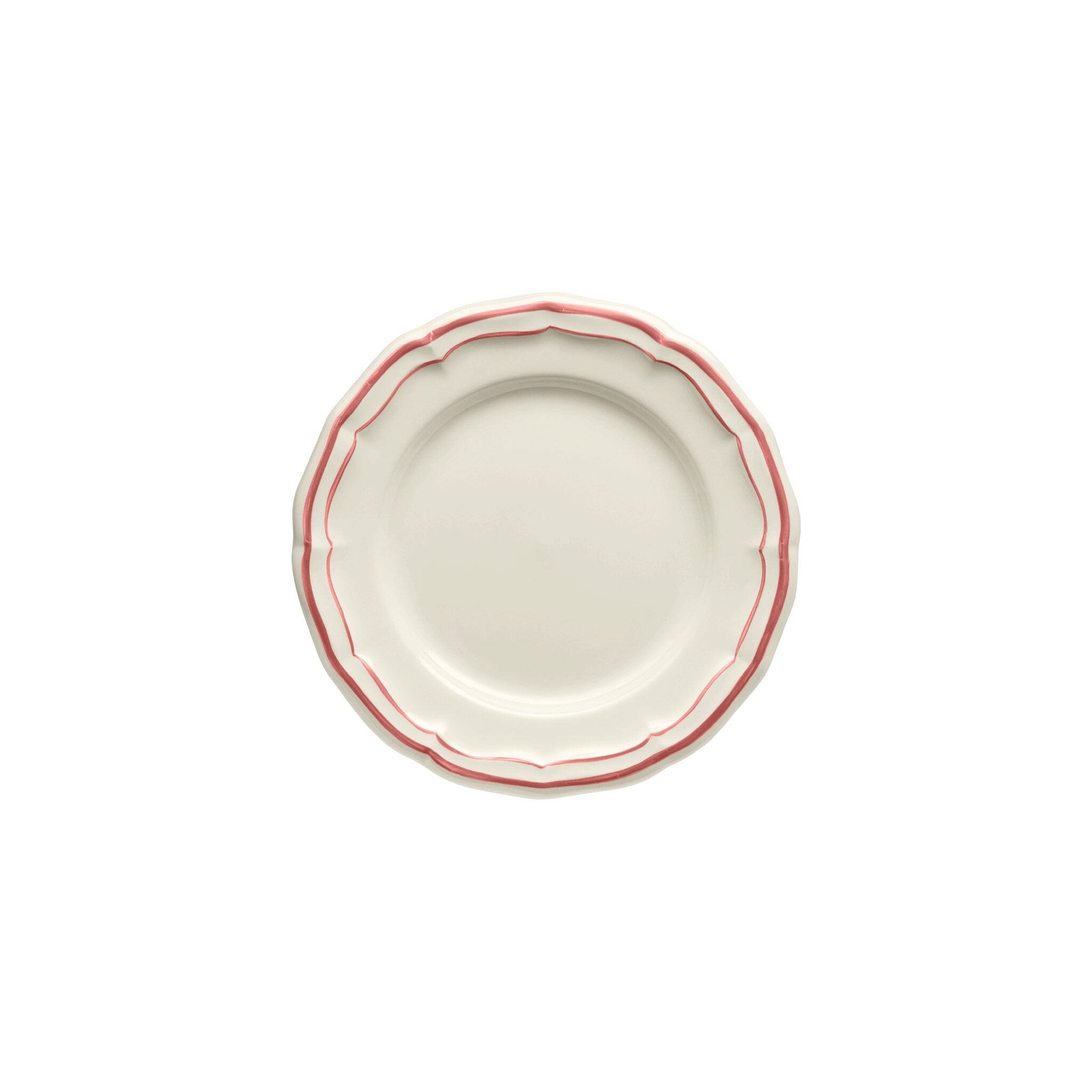 Gien Set of 4 Canape Plates - Filet Coral