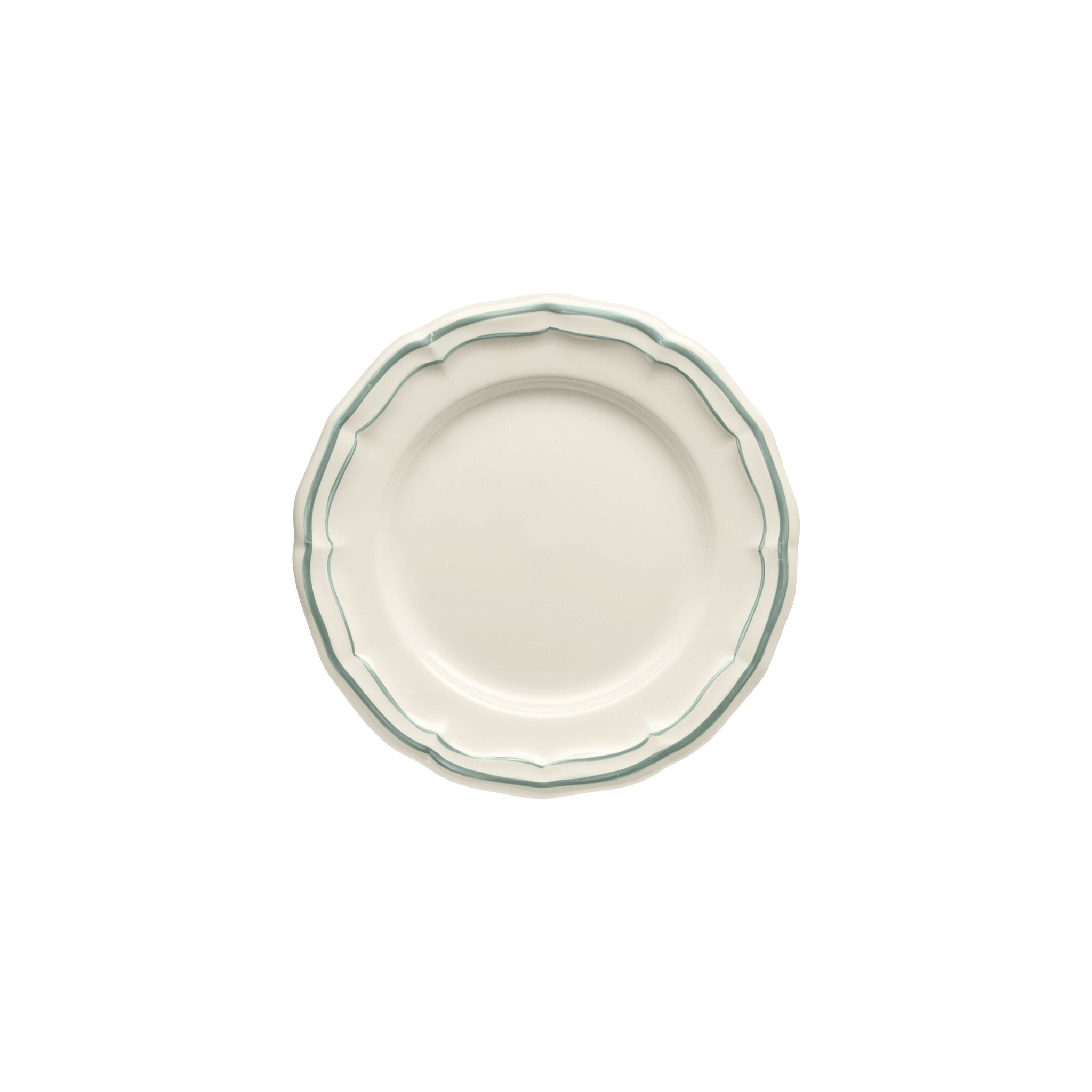 Gien Set of 4 Canape Plates - Filet Earth Grey