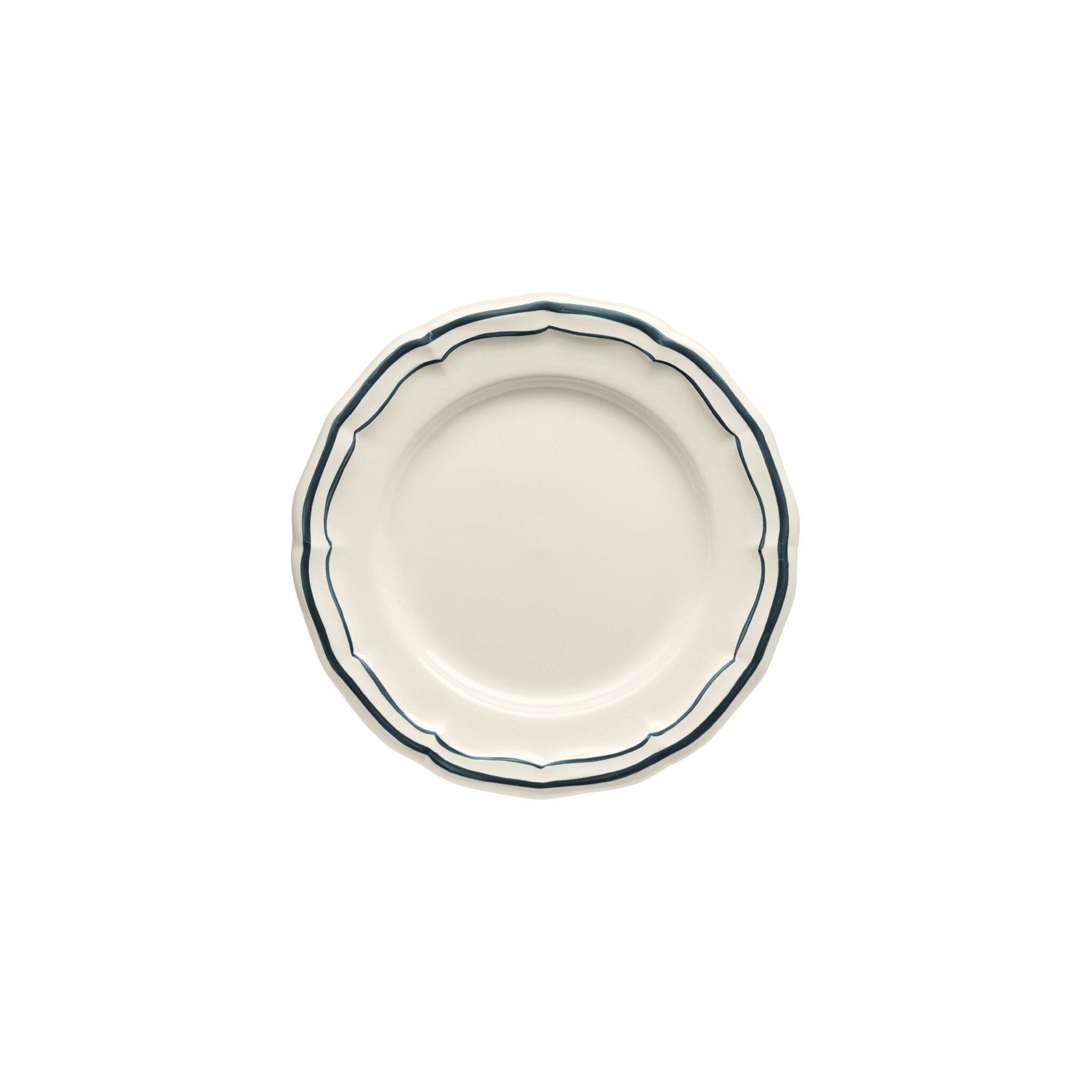 Gien Set of 4 Canape Plates - Filet Ocean Blue