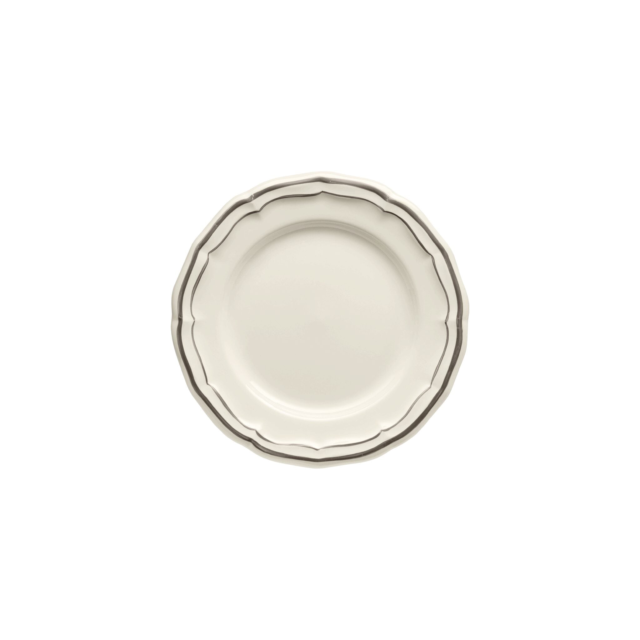 Gien Set of 4 Canape Plates - Filet Taupe