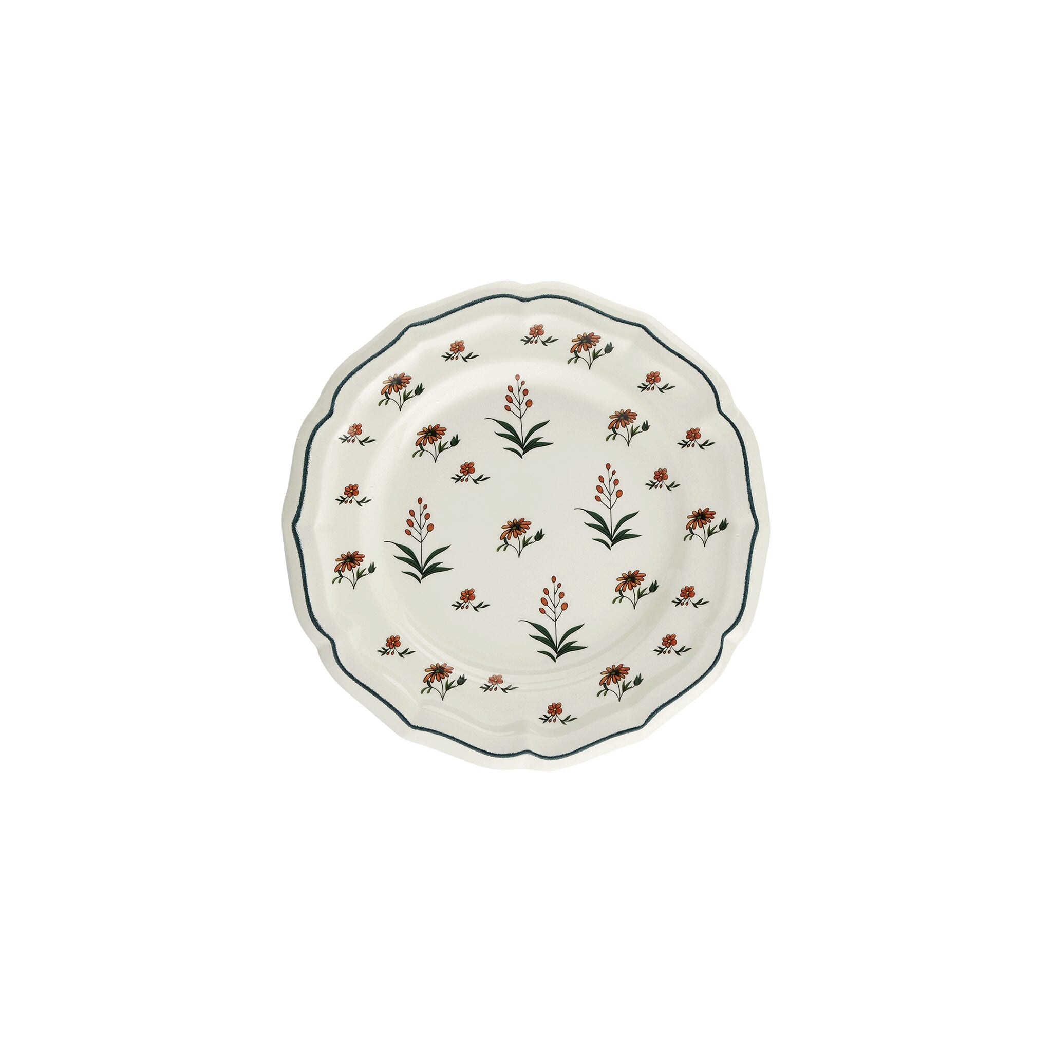 Gien Set of 4 Canape Plates - Herbier Du Paradis