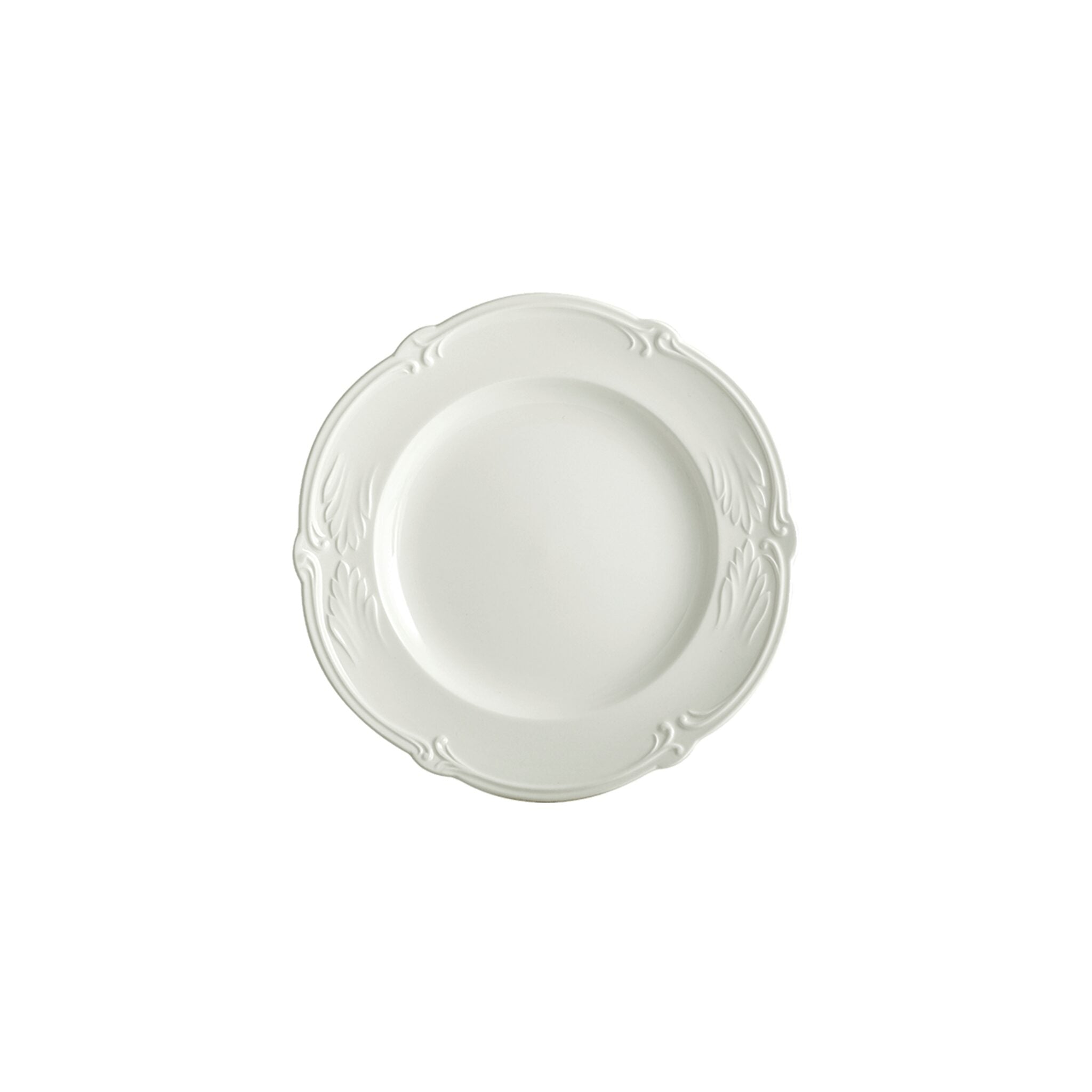 Gien Set of 4 Canape Plates - Rocaille White
