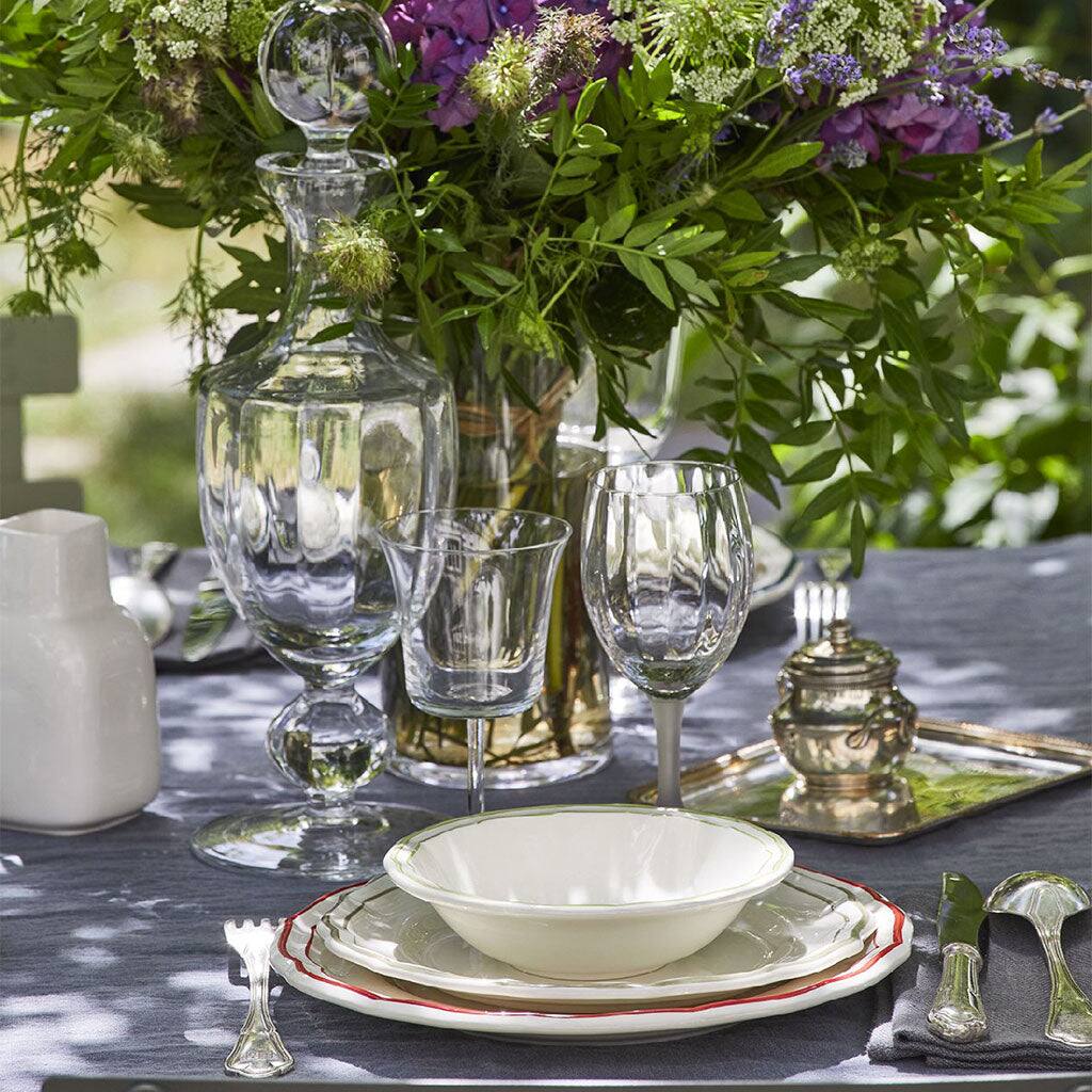 Gien Set of 4 Cereal Bowls - Filet Red, alternate view