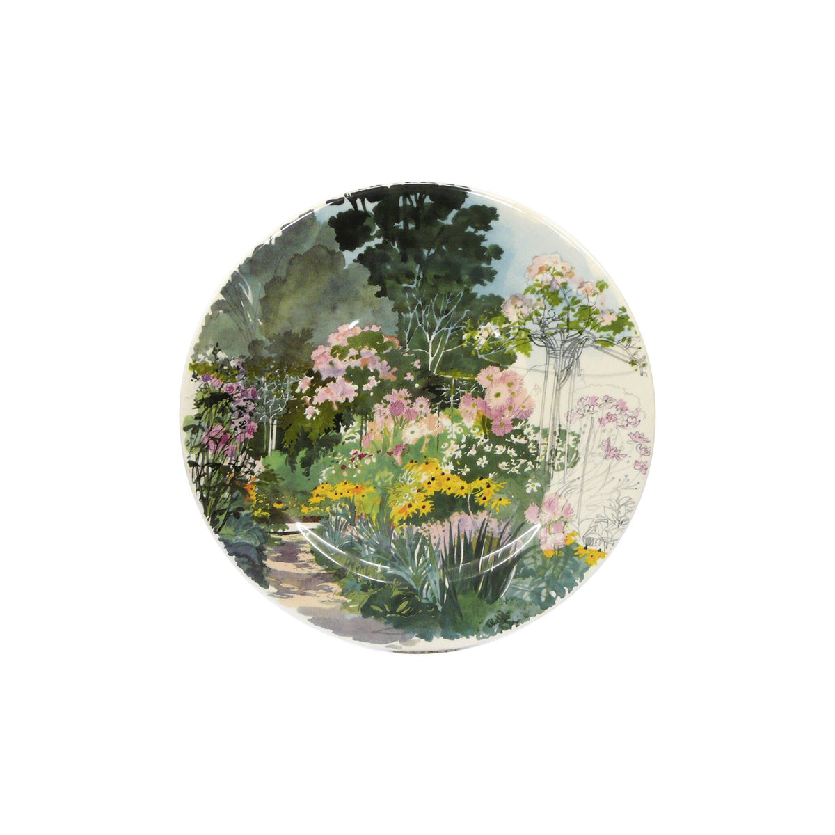 Gien Set of 4 Dessert Plates Assorted - Paris Giverny, alternate view